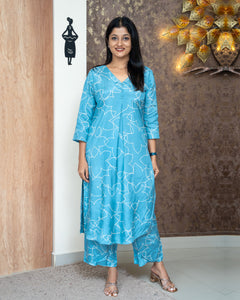 Muslin Silk Co-Ord Set-4340