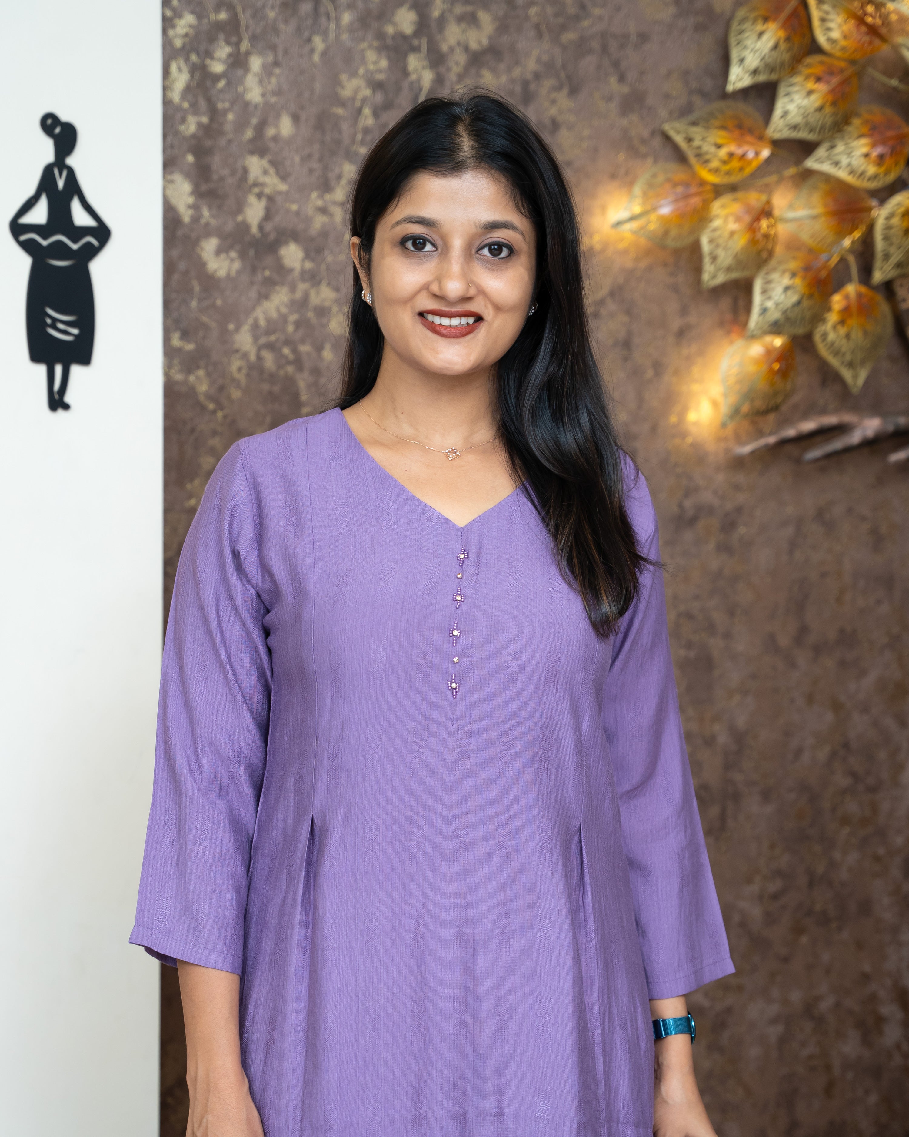Load image into Gallery viewer, Semi Silk Kurti-4366
