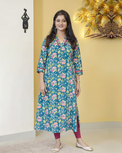 A-Line Printed Kurti - 4421