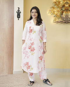 Pure Cotton A-line Co-Ord Set-5260