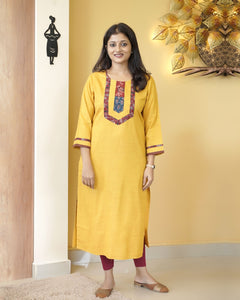 Cotton Slitted Kurti-4908