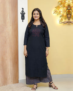 Pure Cotton Slitted Kurti Set-5231