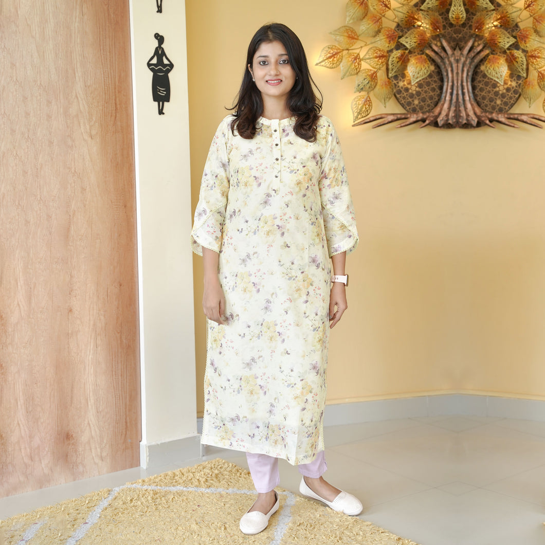 Chanderi silk kurti-4131