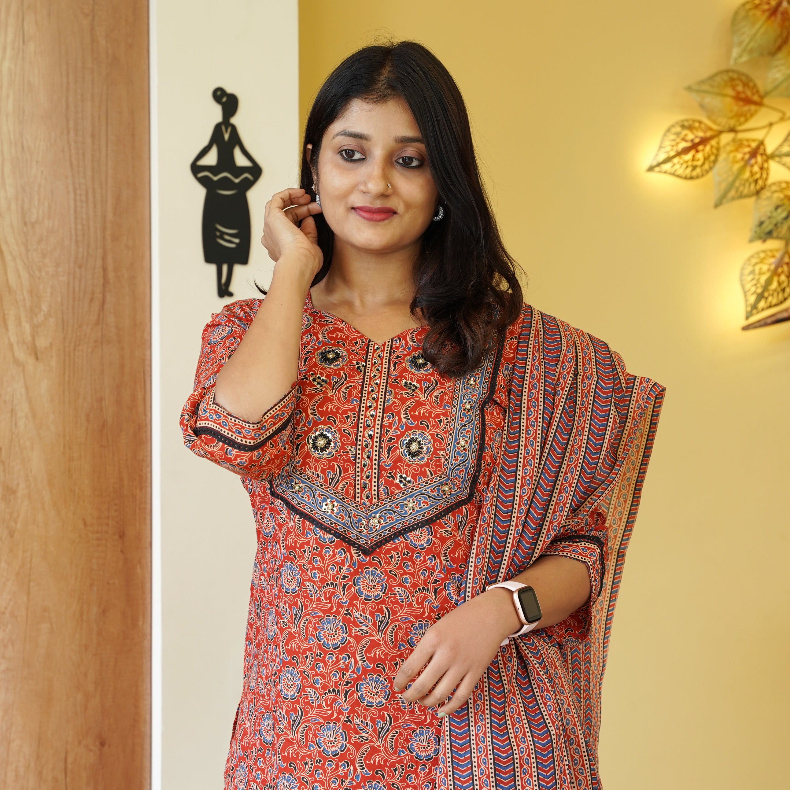 Load image into Gallery viewer, Pure Cotton Kurti Set-4223
