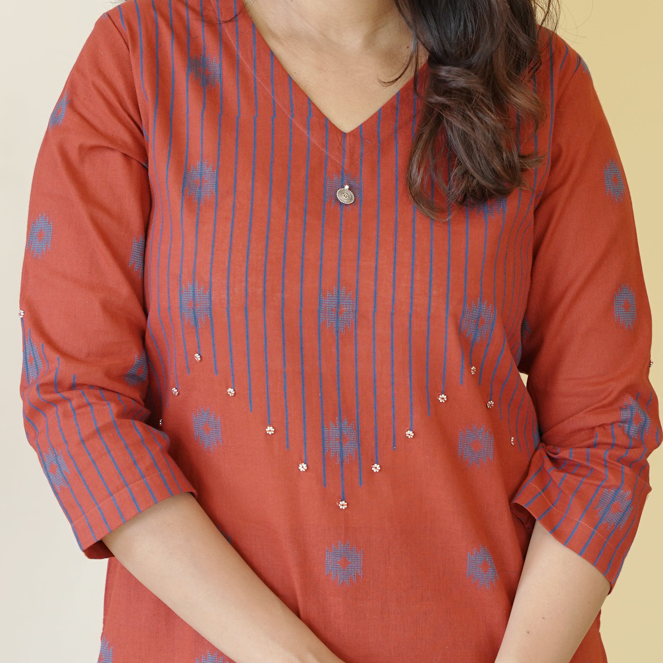 Load image into Gallery viewer, Pure Cotton Kurti-4245

