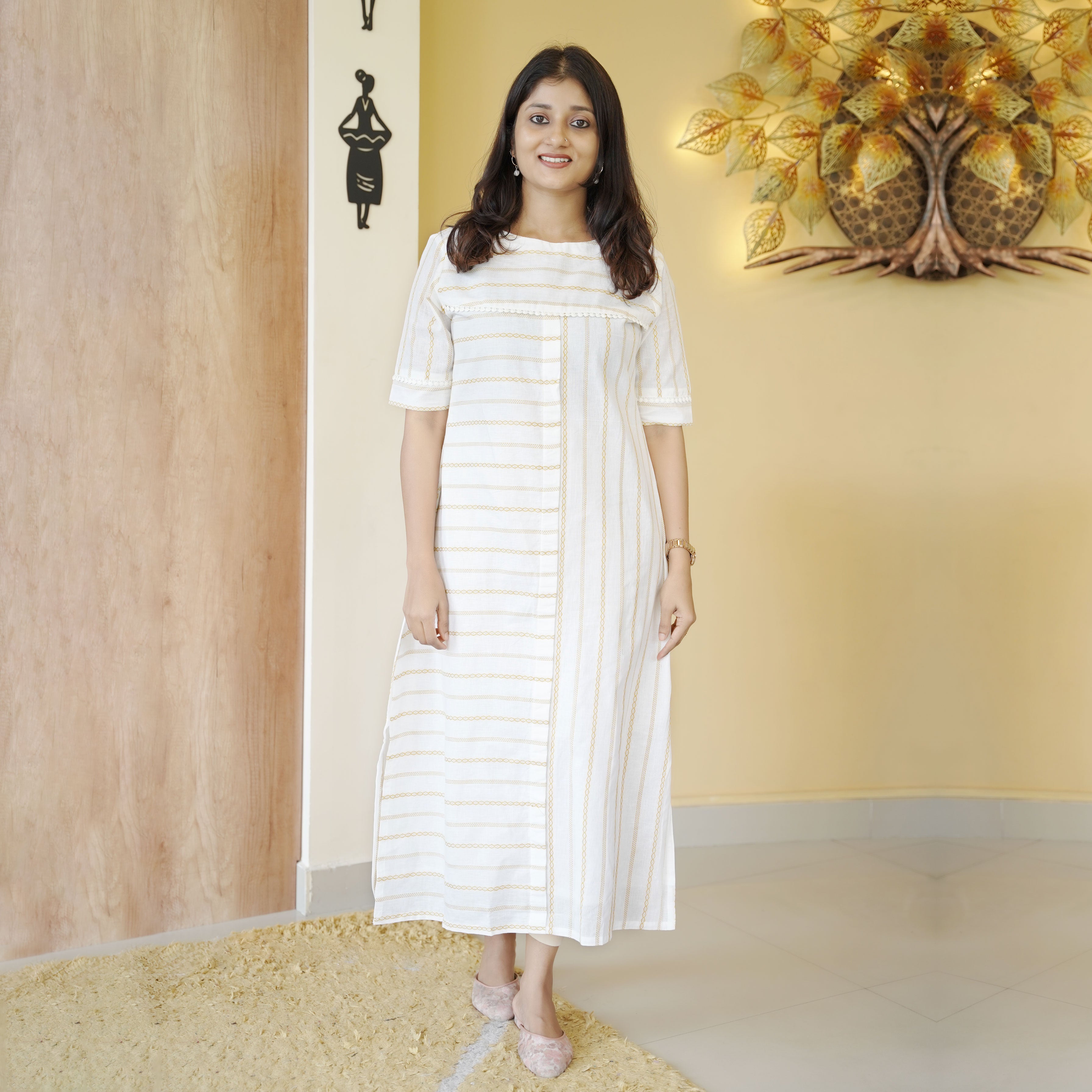 Load image into Gallery viewer, Pure Cotton Kurti-4519
