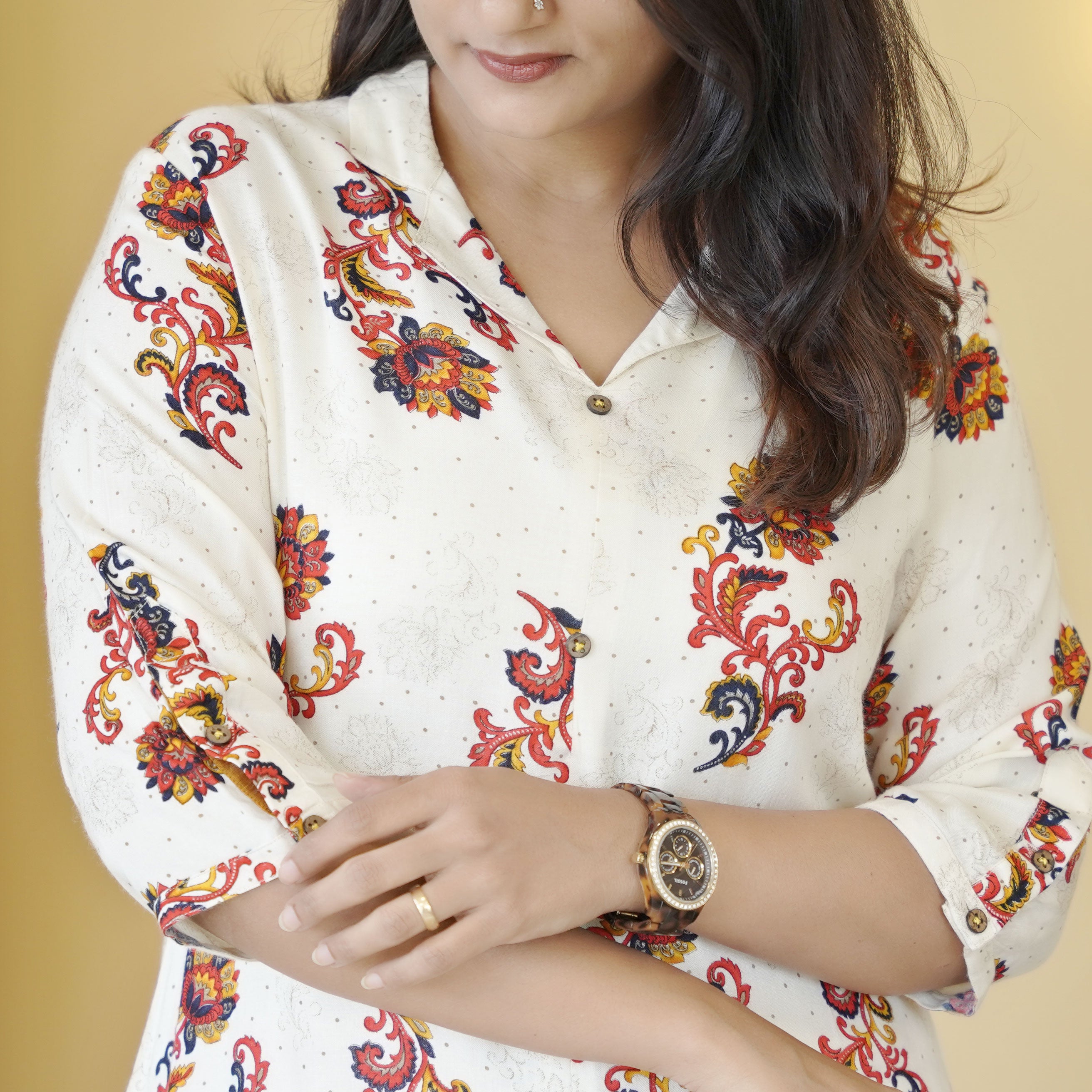 Load image into Gallery viewer, Rayon Kurti-4529
