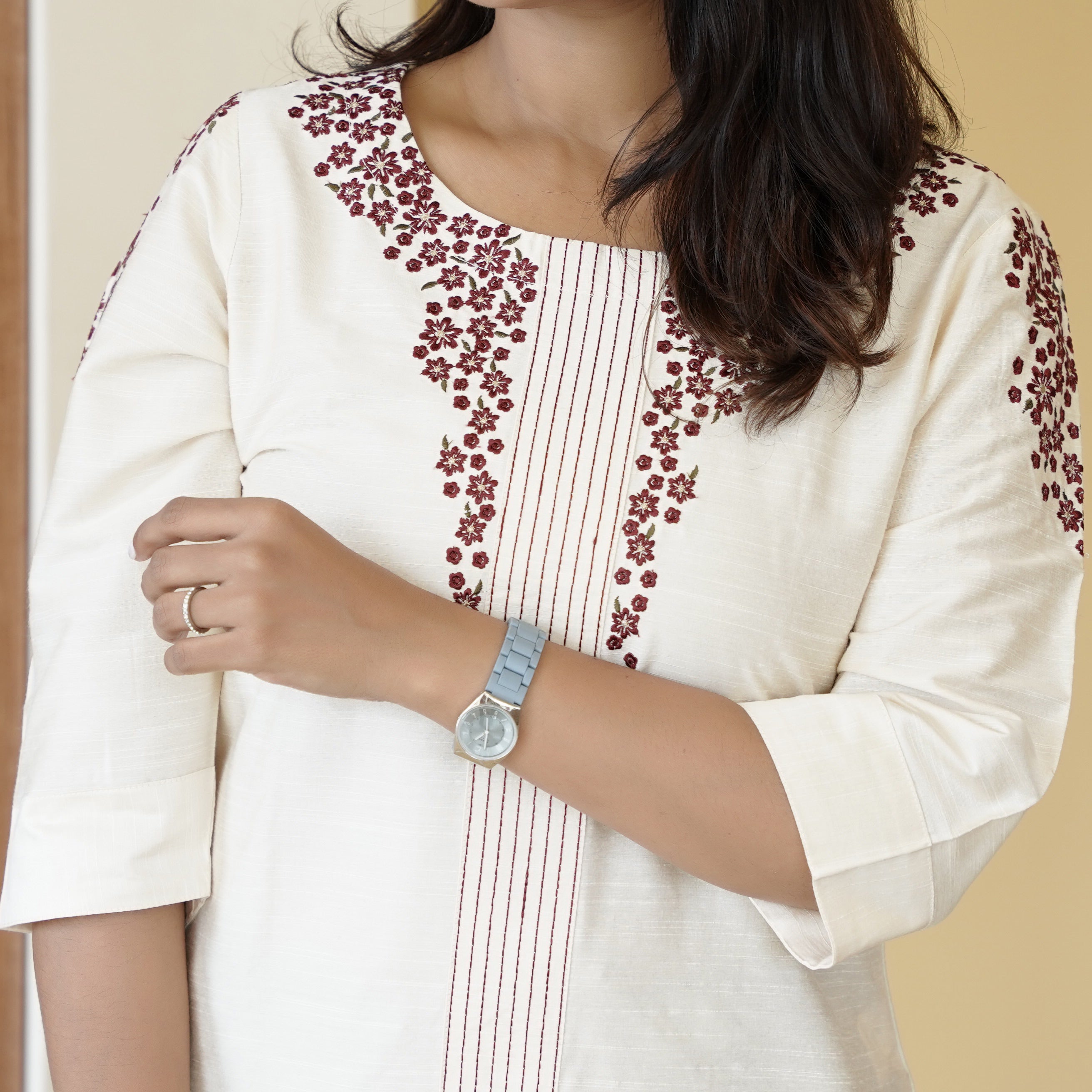 Load image into Gallery viewer, Raw Cotton Kurti-3731
