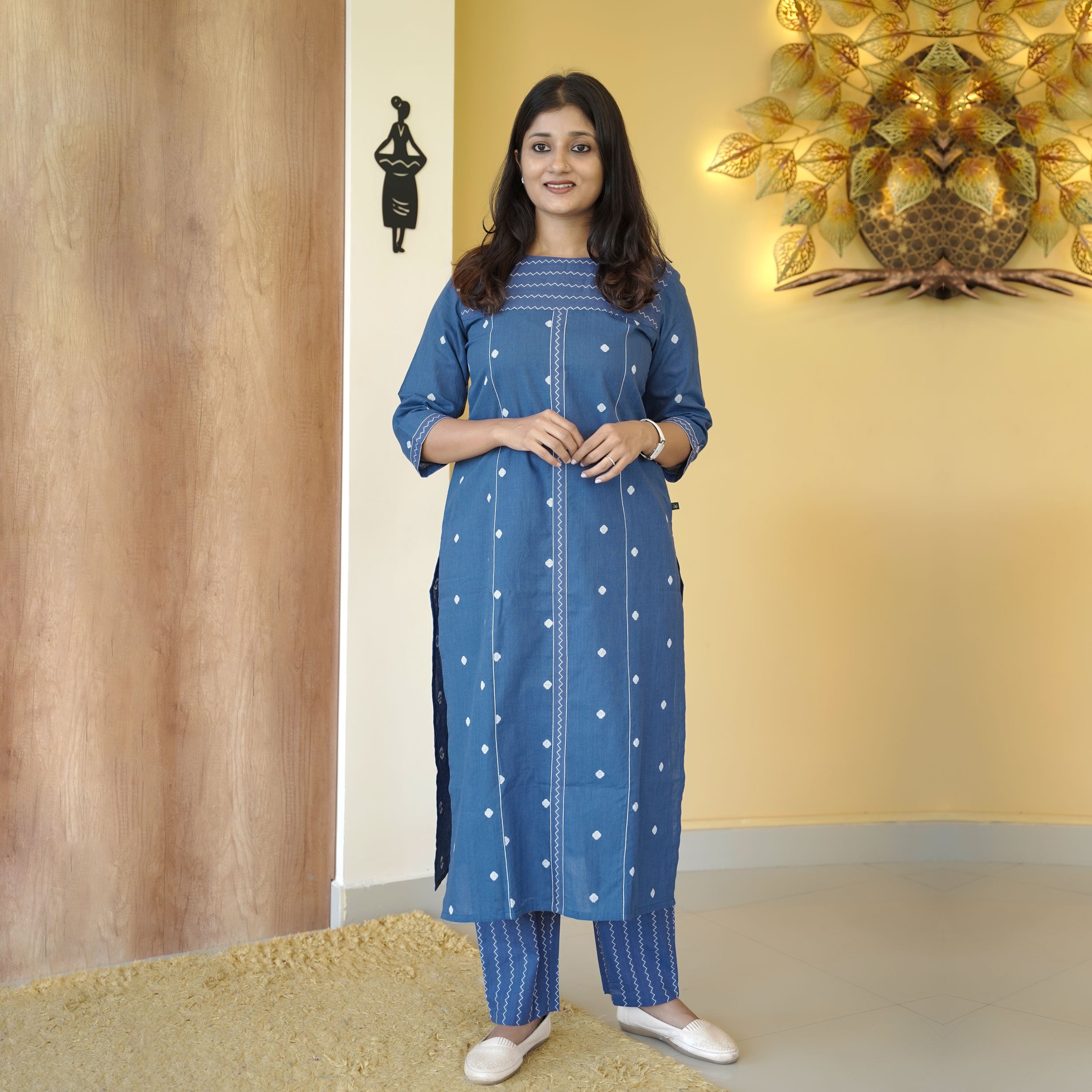 Load image into Gallery viewer, Pure Cotton Kurti Set - 4630
