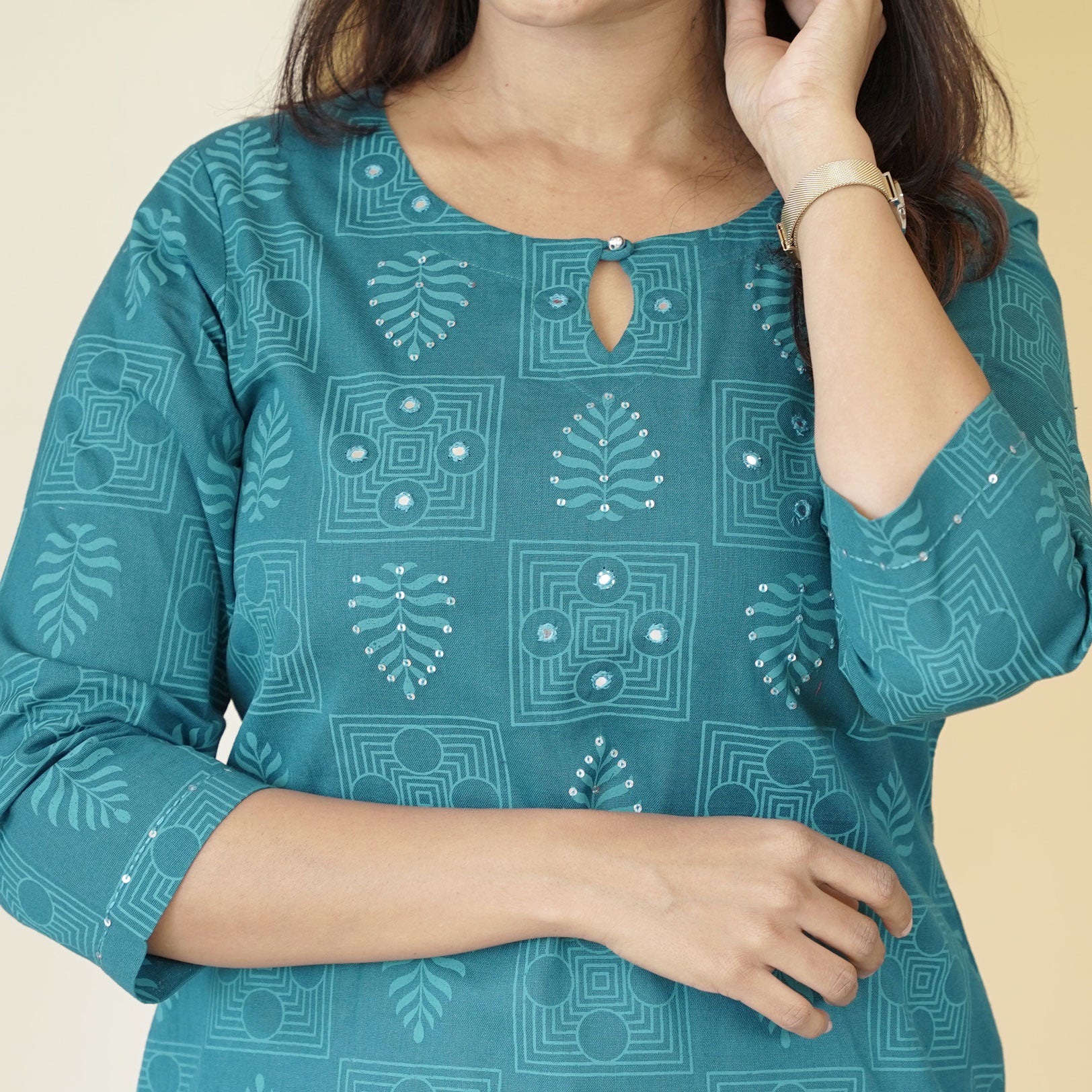 Load image into Gallery viewer, Pure Cotton Kurti-4648
