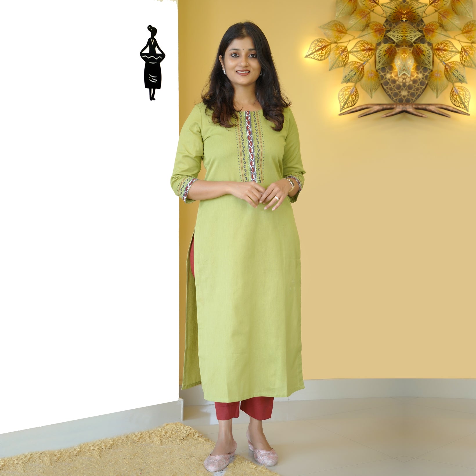 Load image into Gallery viewer, Pure Cotton Kurti - 4696
