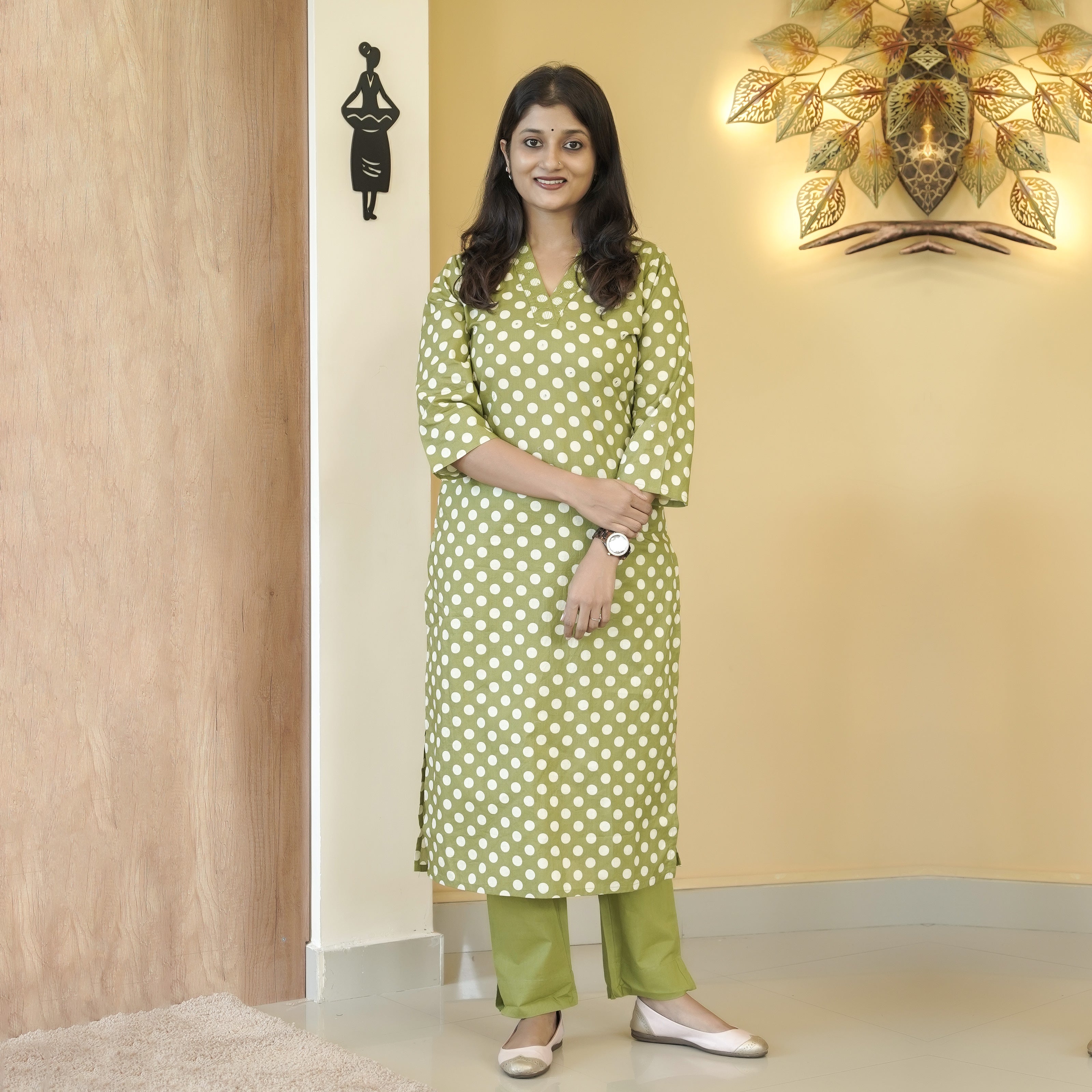 Load image into Gallery viewer, Pure Cotton Kurti Set - 4910
