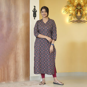 PRINTED COTTON KURTI - 4959