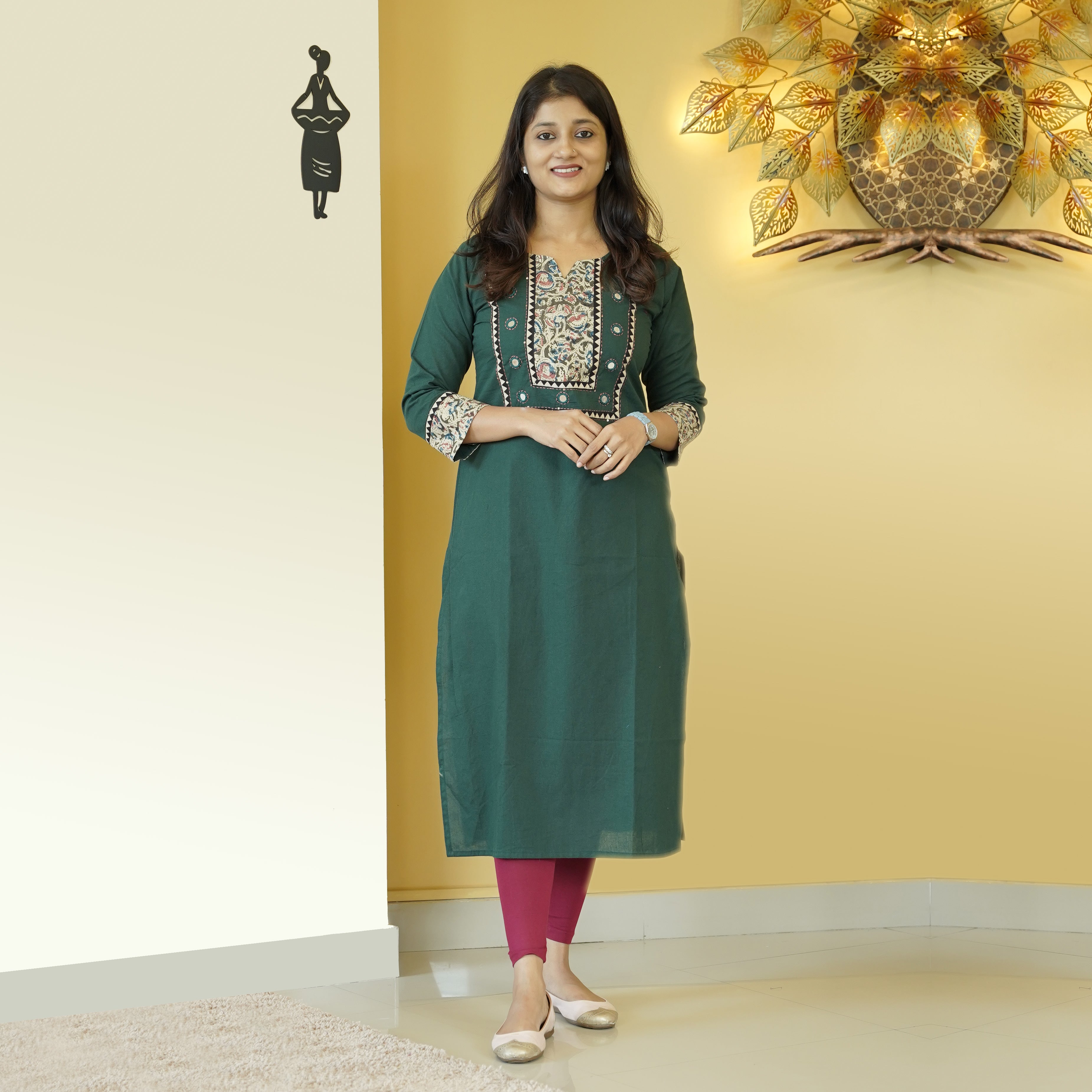 Load image into Gallery viewer, PURE COTTON KURTI -4368
