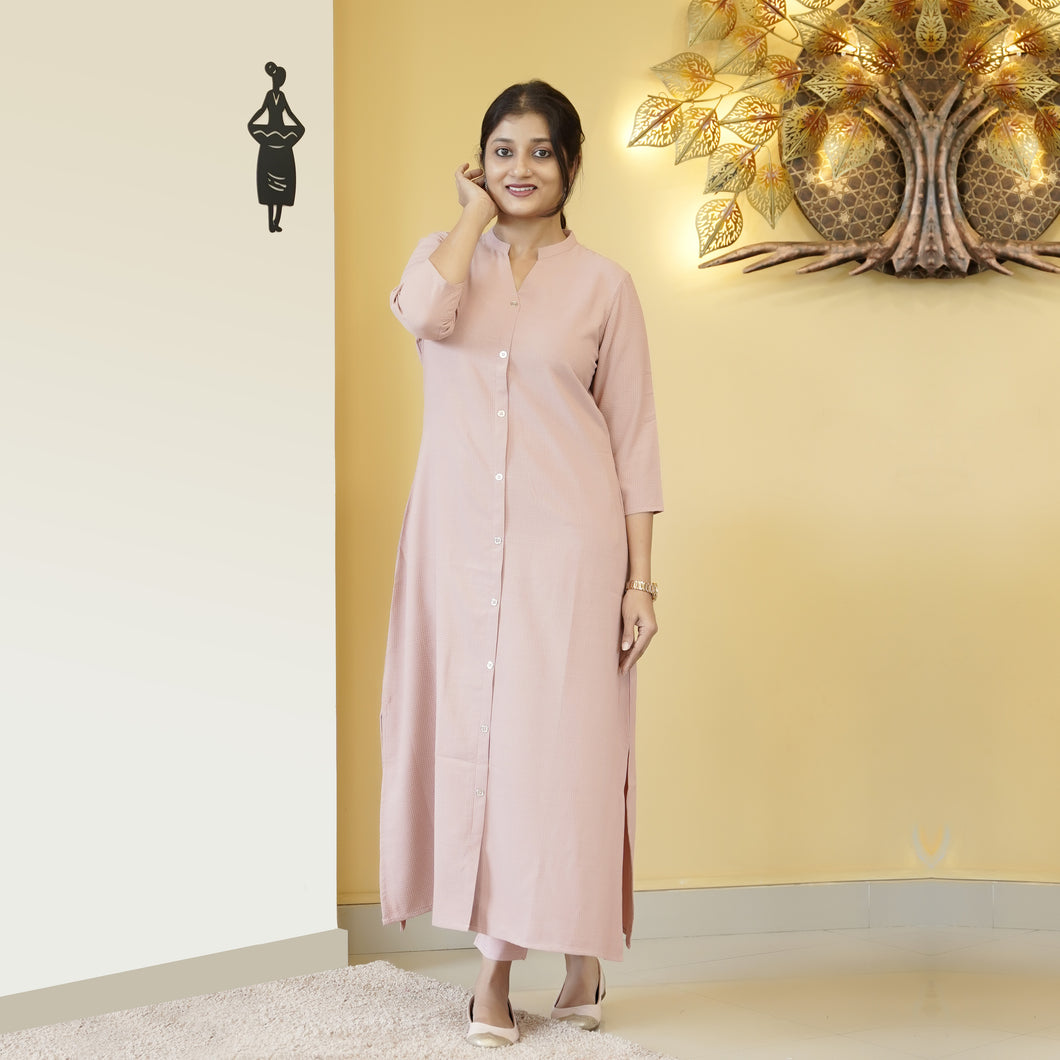 VISCOSE SLITTED KURTA -4992