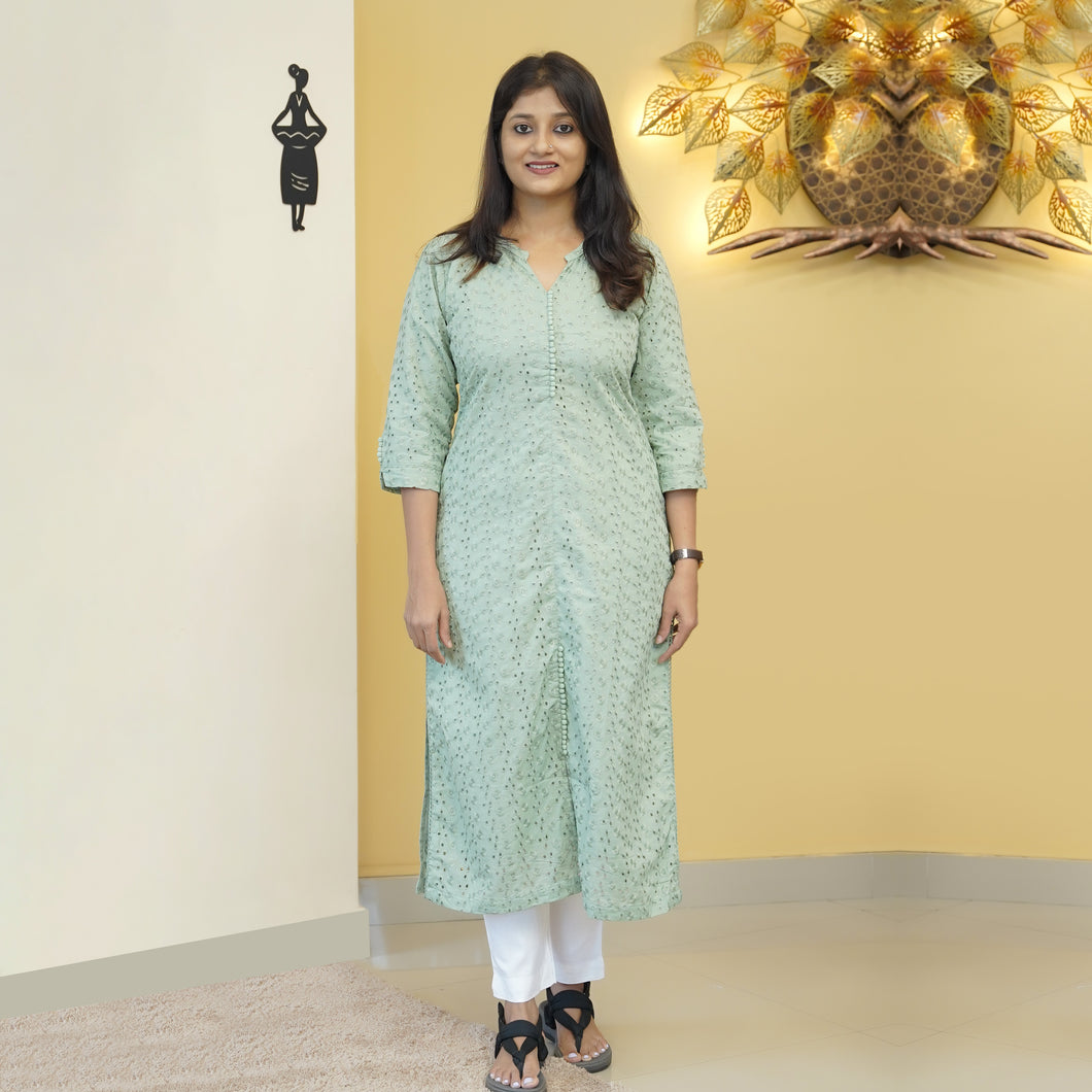 PURE COTTON KURTI - 4131