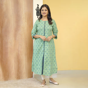 A-line Pure Cotton Kurti- 4875