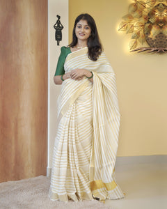 Kerala Striped Saree-5059