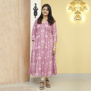 Pure Cotton A-Line kurti-4648