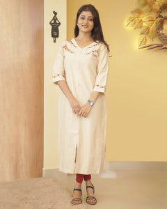 Raw Cotton Kurti-3676