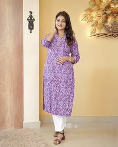 Pure Cotton Slitted Kurti- 5161