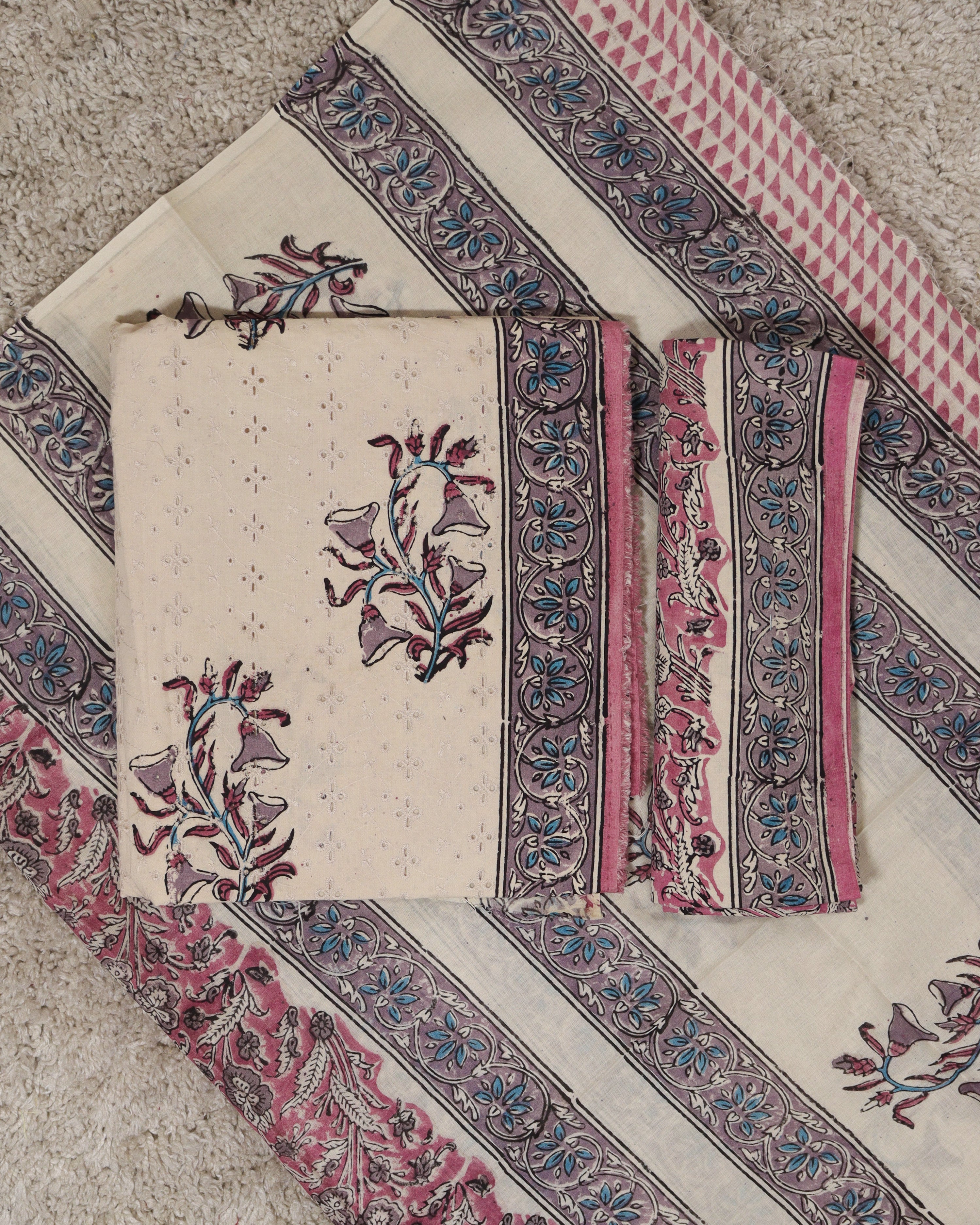 Load image into Gallery viewer, Cotton Unstitched Suit-8439
