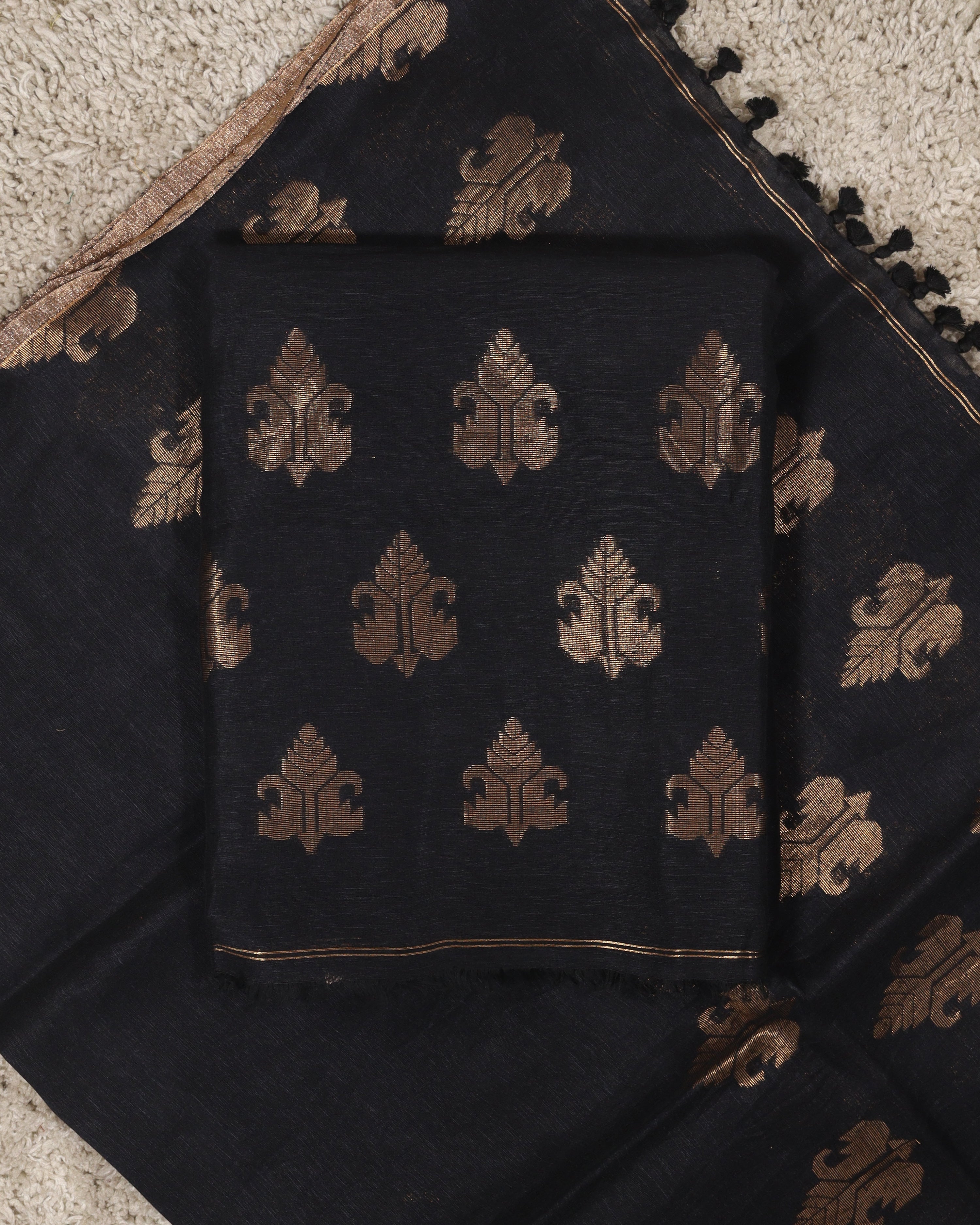 Load image into Gallery viewer, pure Linen Silk Unstitched Suit-8492

