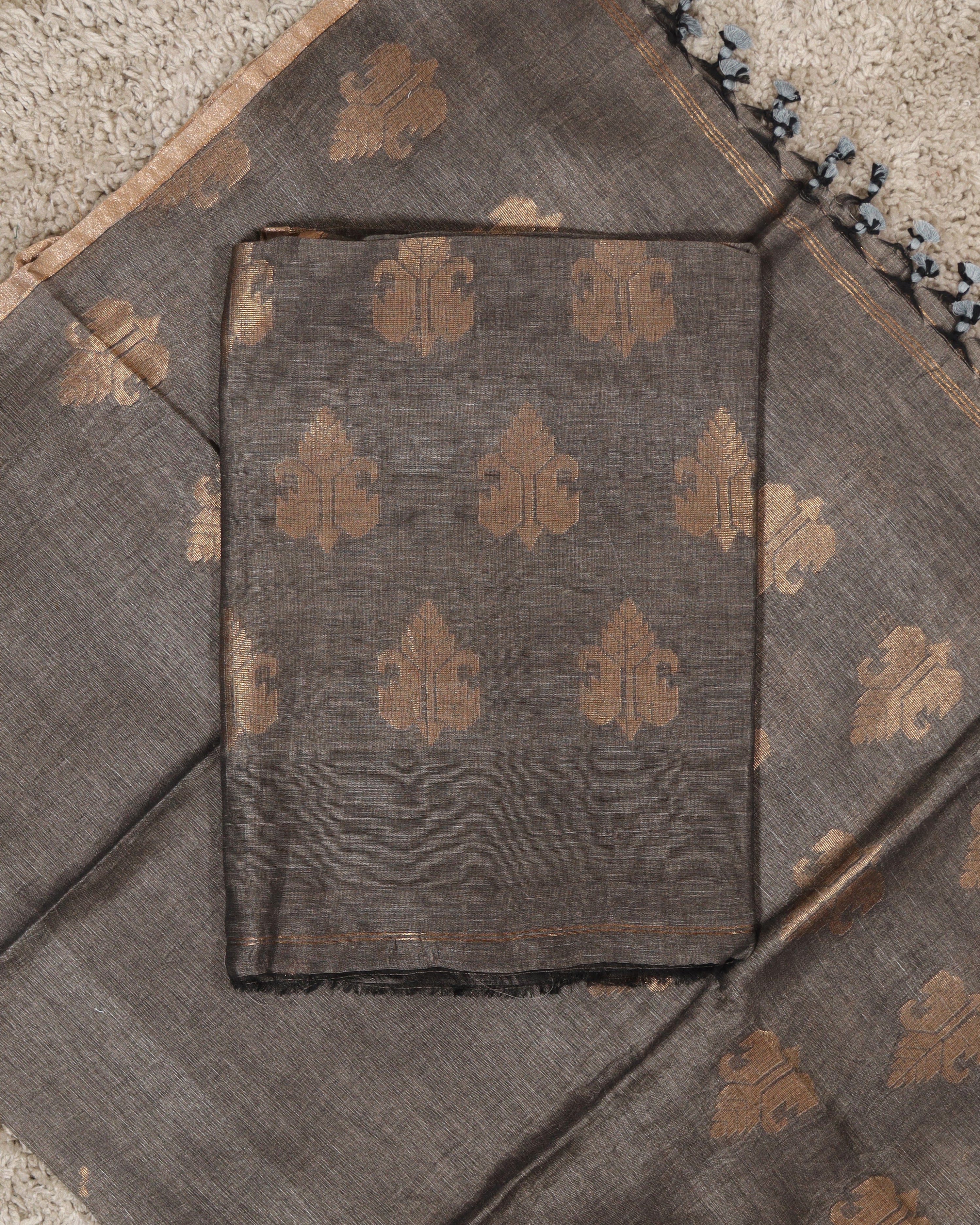 Load image into Gallery viewer, pure Linen Silk Unstitched Suit-8492
