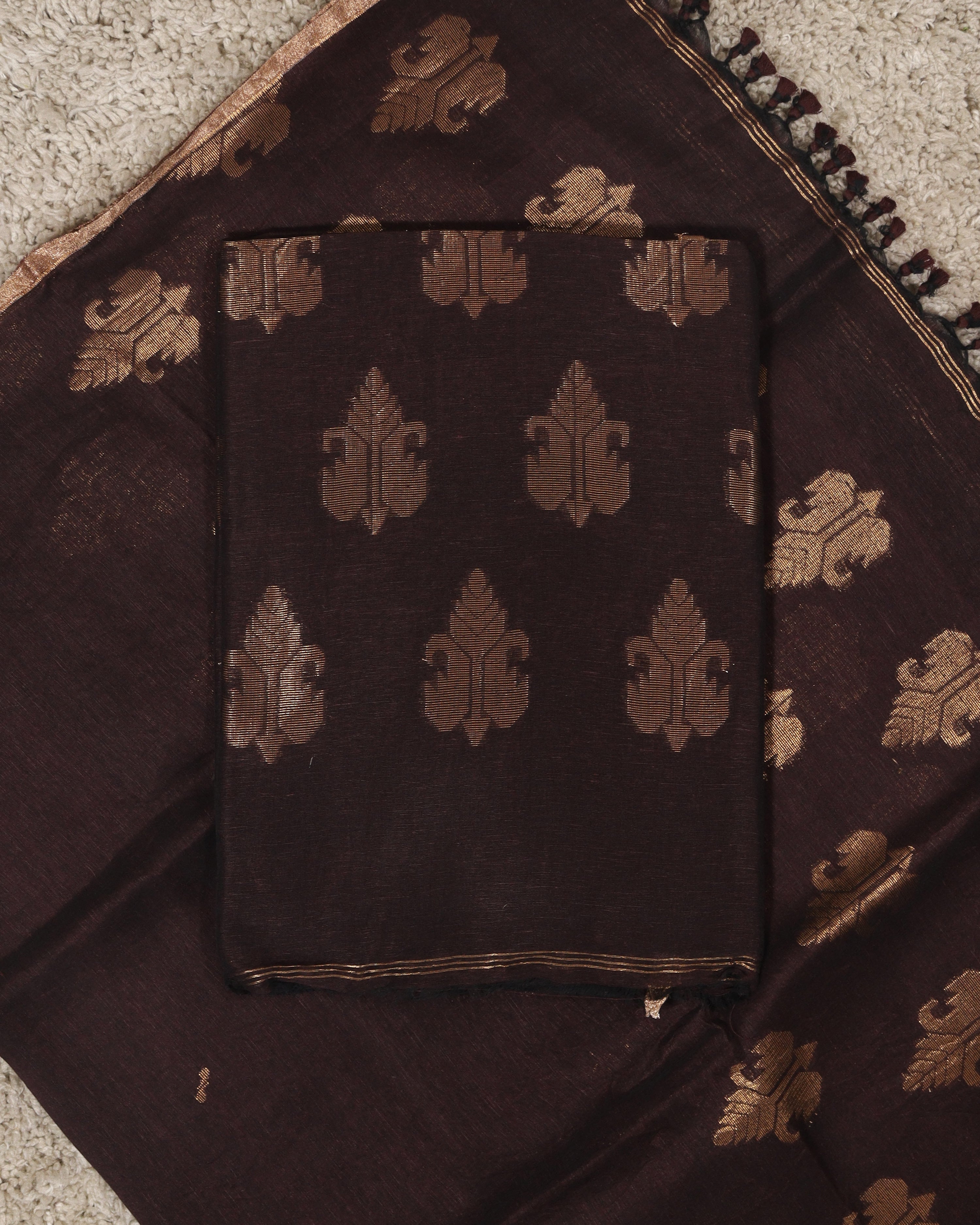 Load image into Gallery viewer, pure Linen Silk Unstitched Suit-8492
