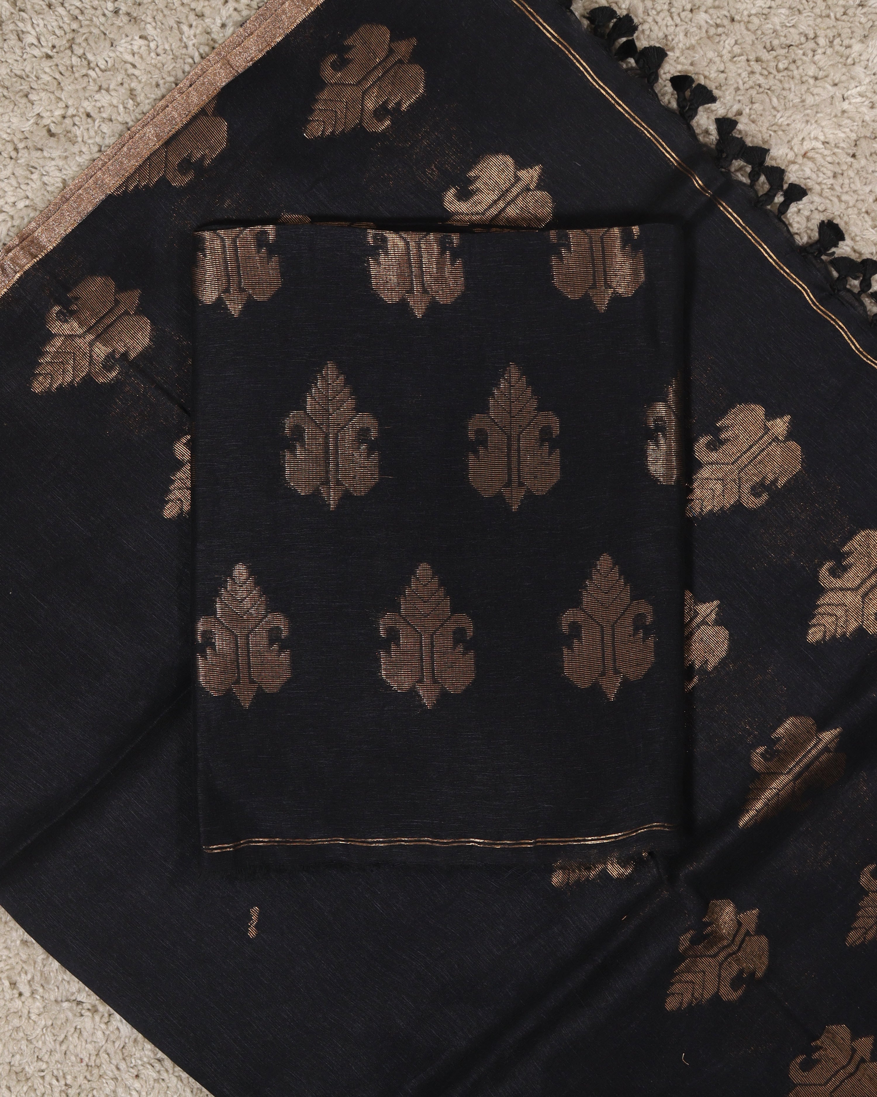 Load image into Gallery viewer, pure Linen Silk Unstitched Suit-8492
