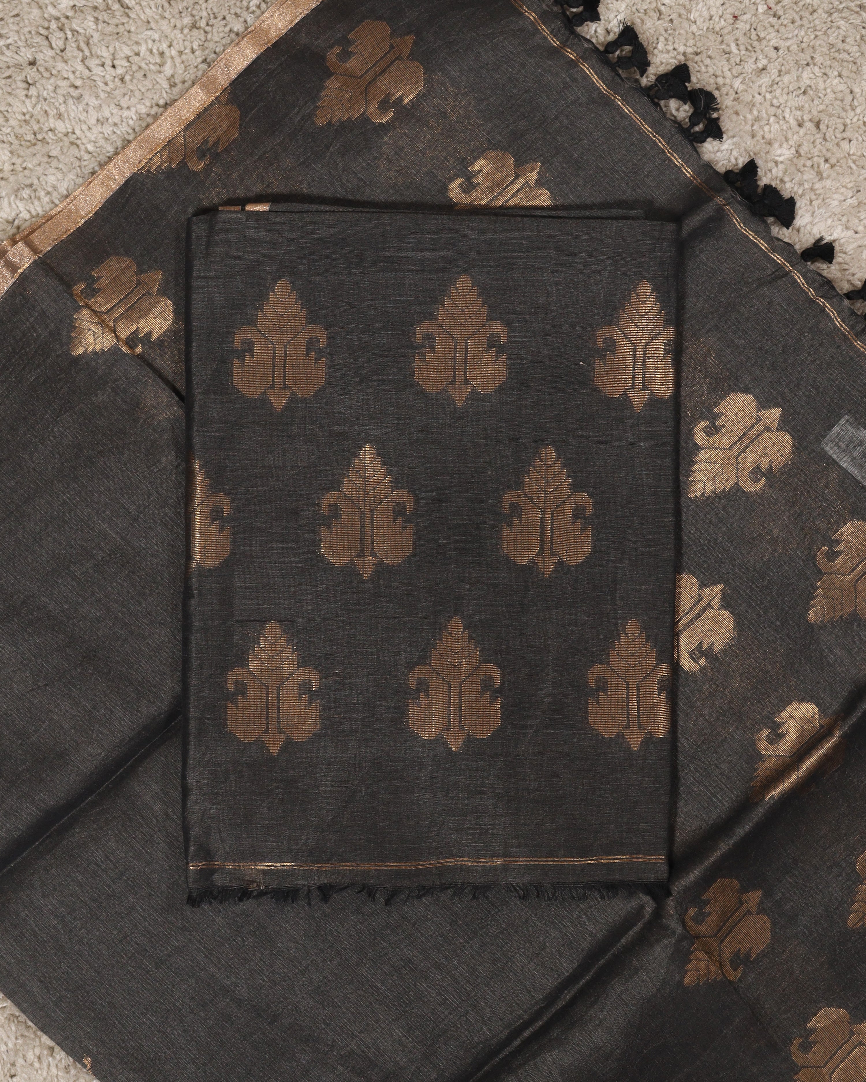 Load image into Gallery viewer, pure Linen Silk Unstitched Suit-8492
