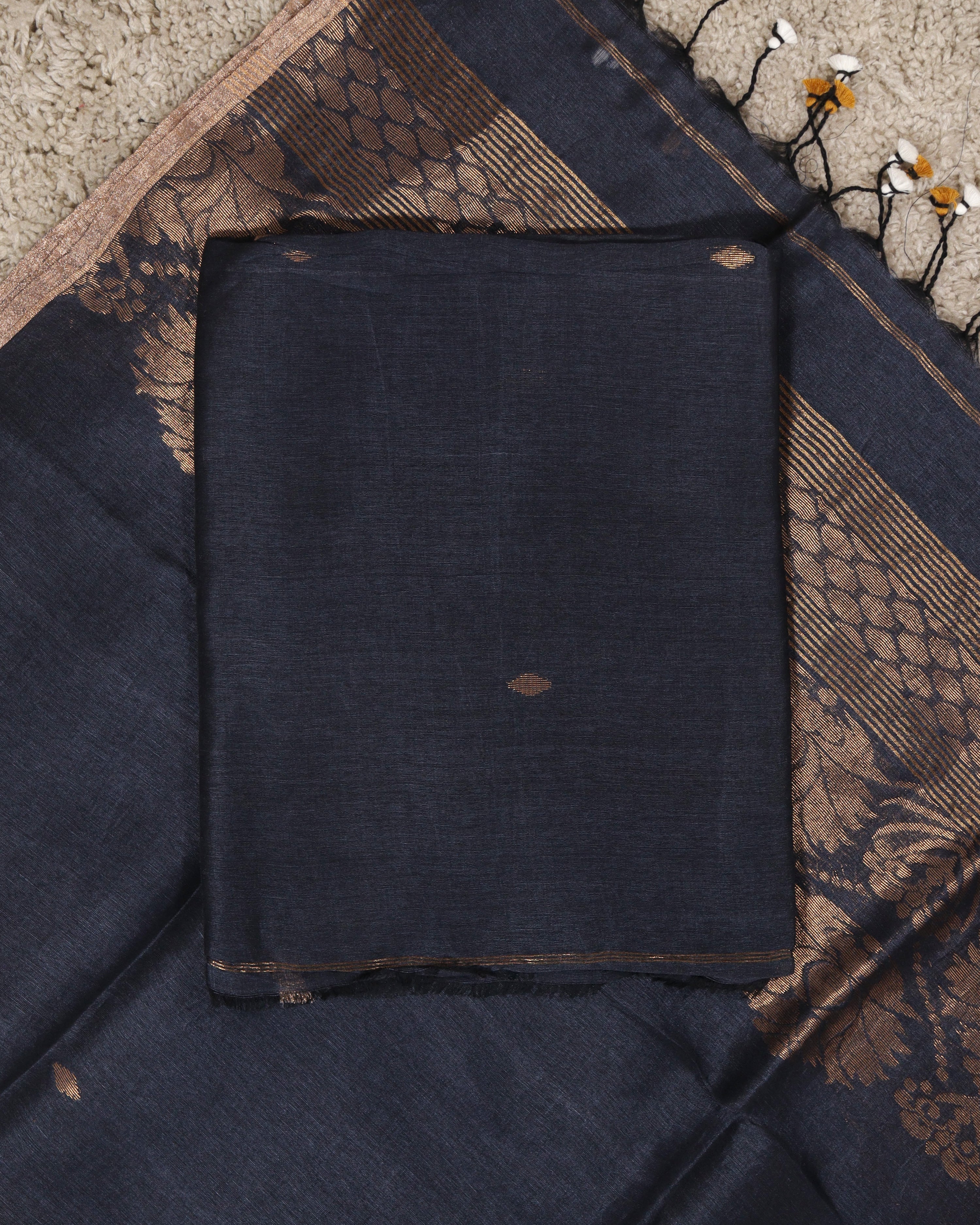 Load image into Gallery viewer, Linen Silk Unstitched Suit-8492
