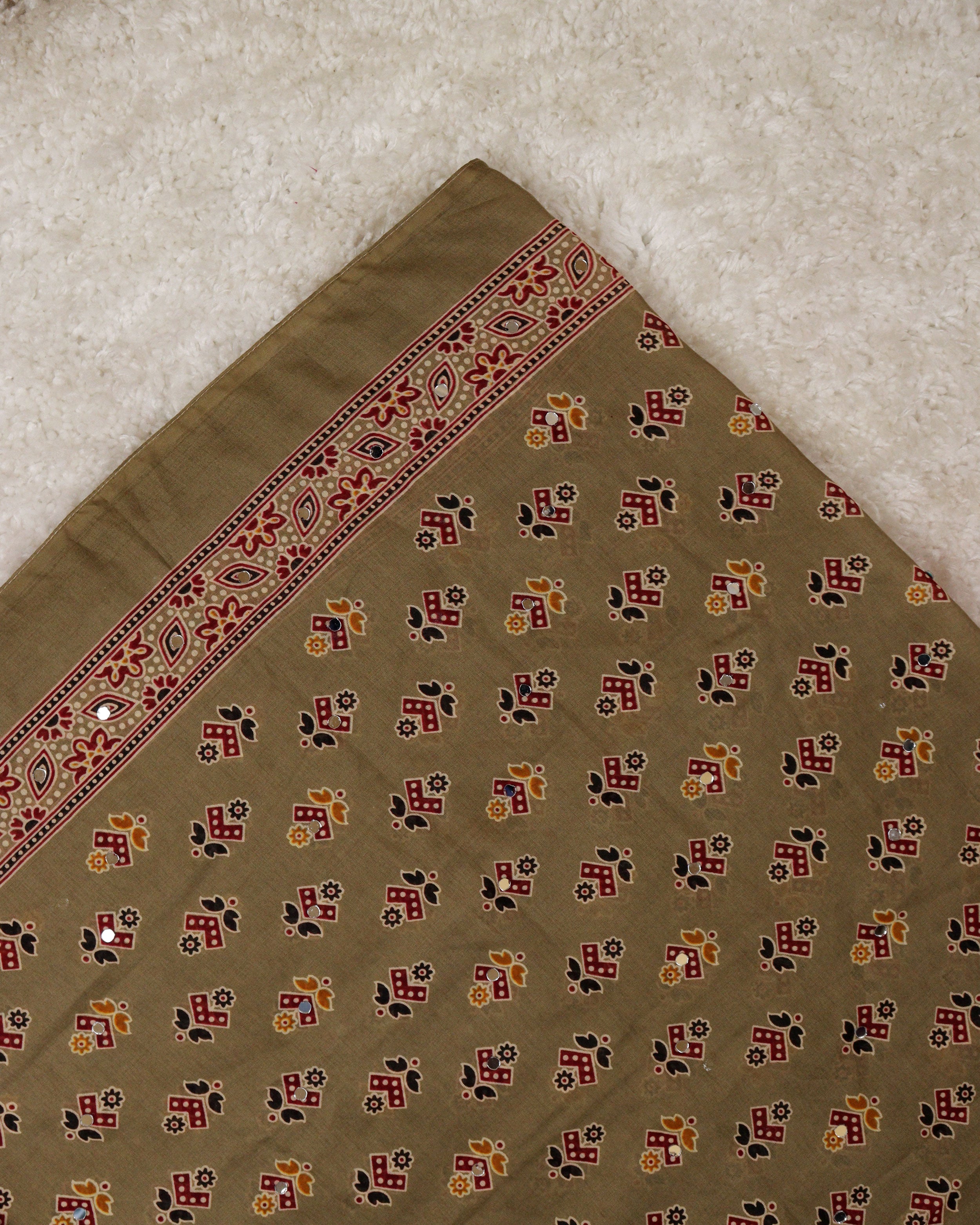 Load image into Gallery viewer, Cotton Ajrakh Dupatta-0587
