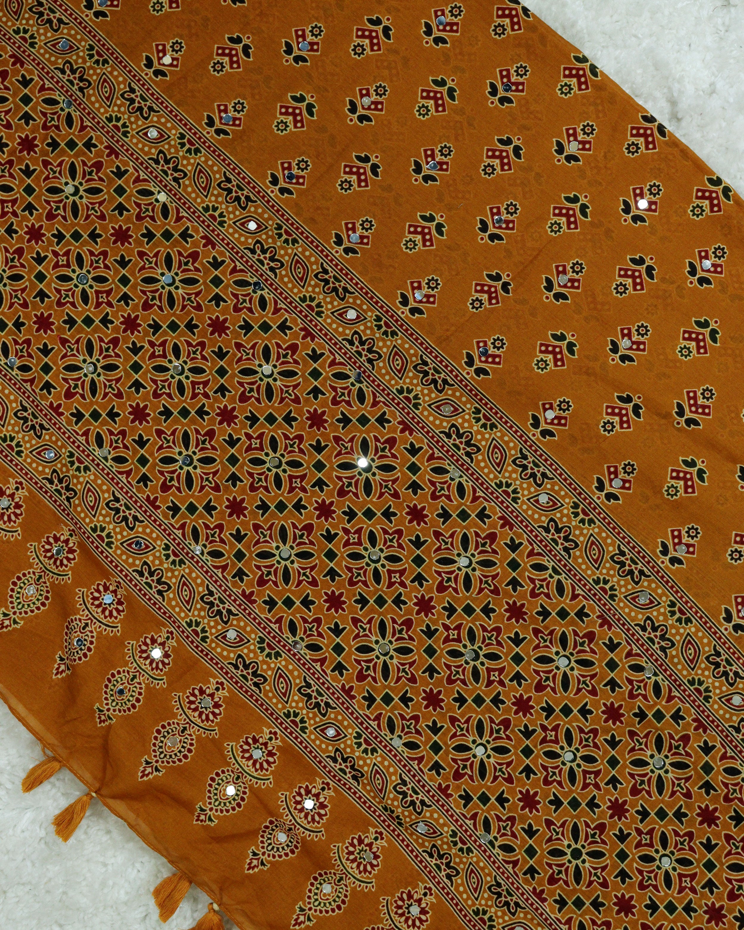 Load image into Gallery viewer, Cotton Ajrakh Dupatta-0587
