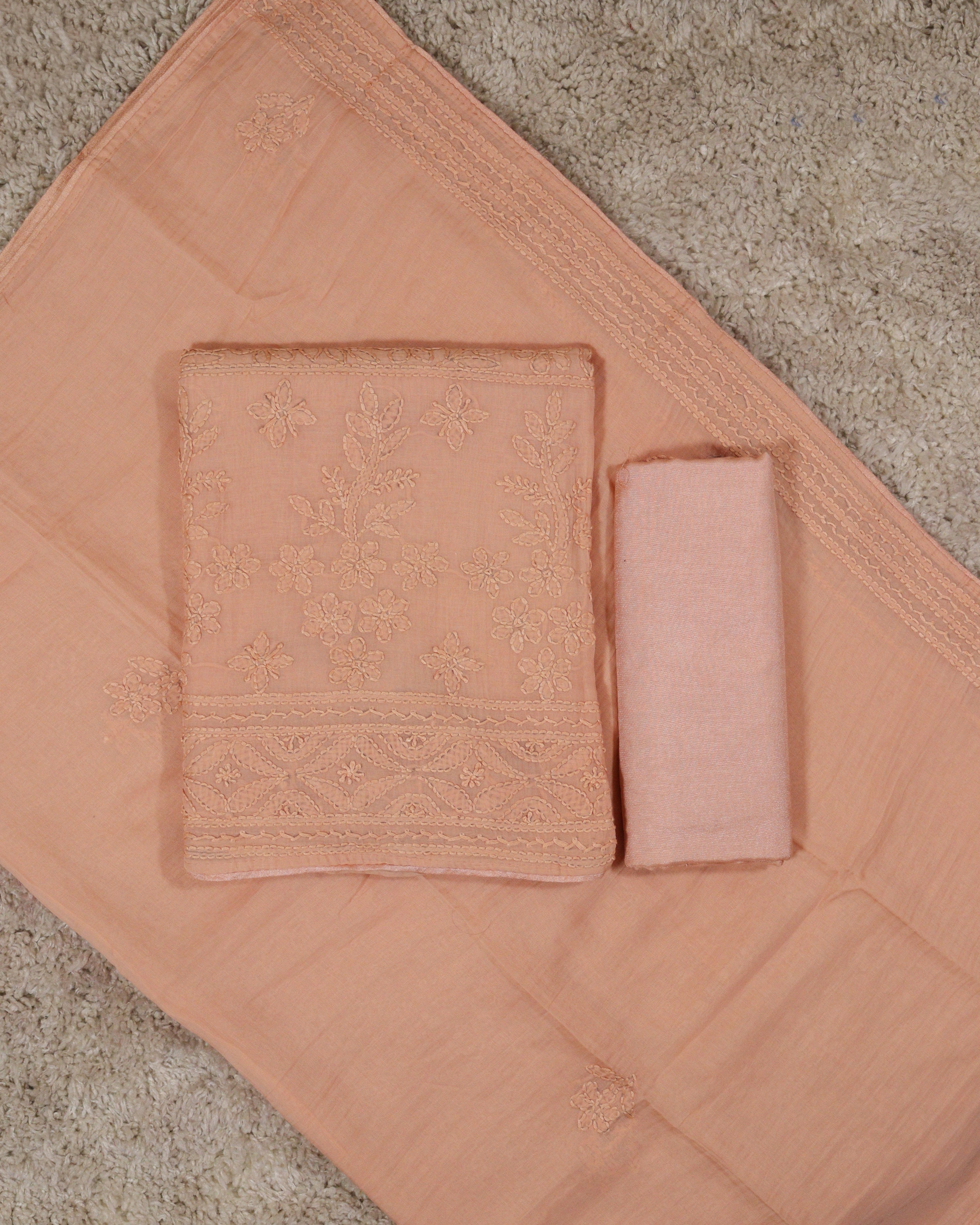 Load image into Gallery viewer, Mul Chanderi Unstitched Suit-5016
