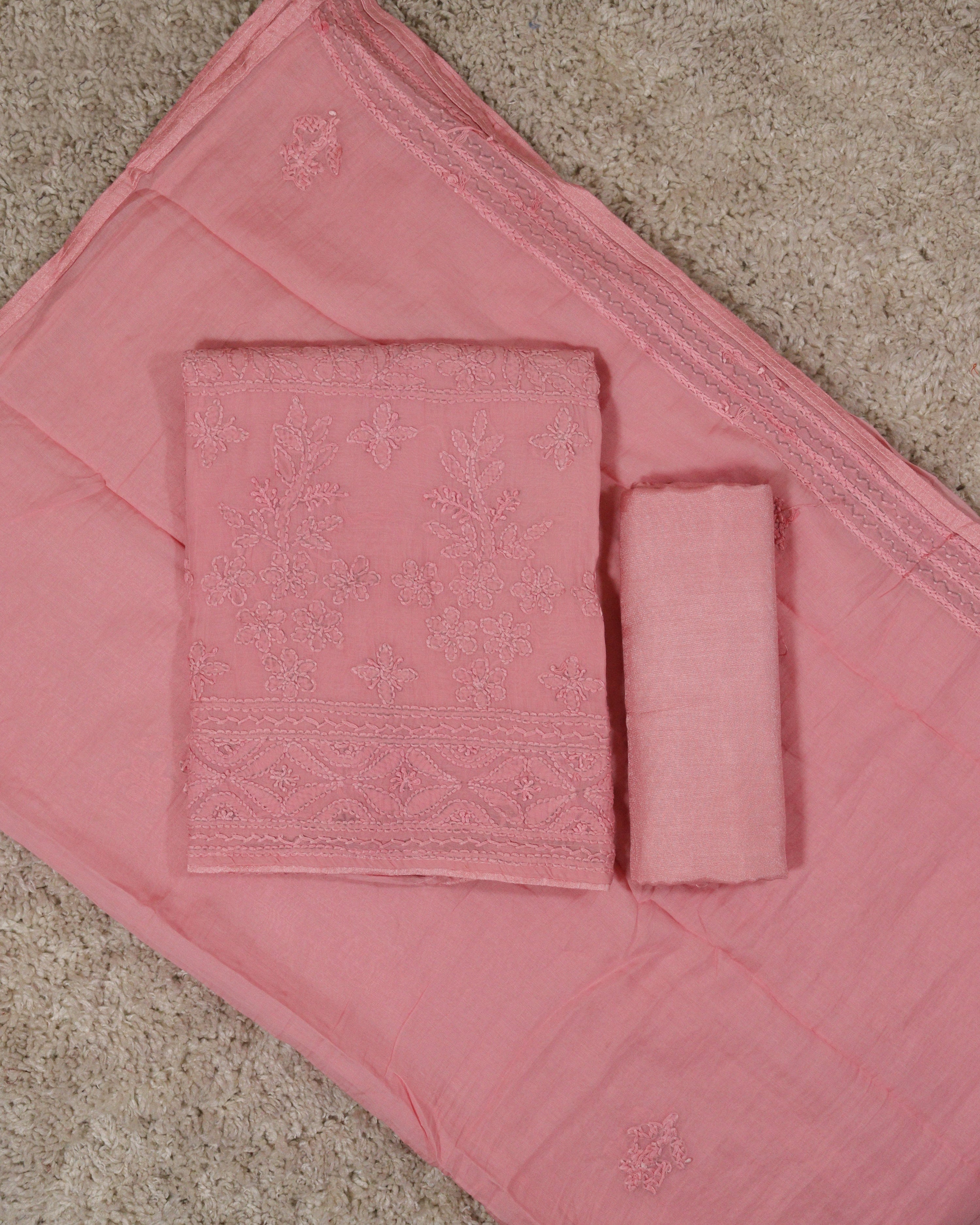 Load image into Gallery viewer, Mul Chanderi Unstitched Suit-5016
