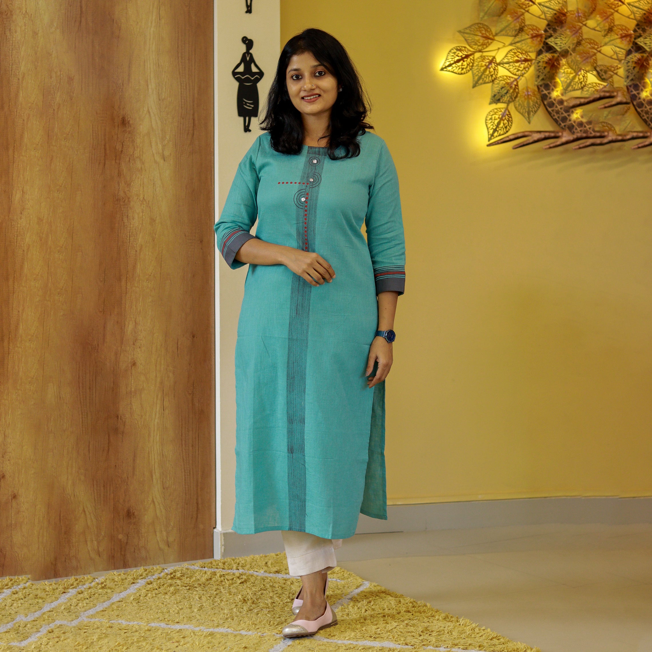 Load image into Gallery viewer, Pure Cotton Kurti -4012
