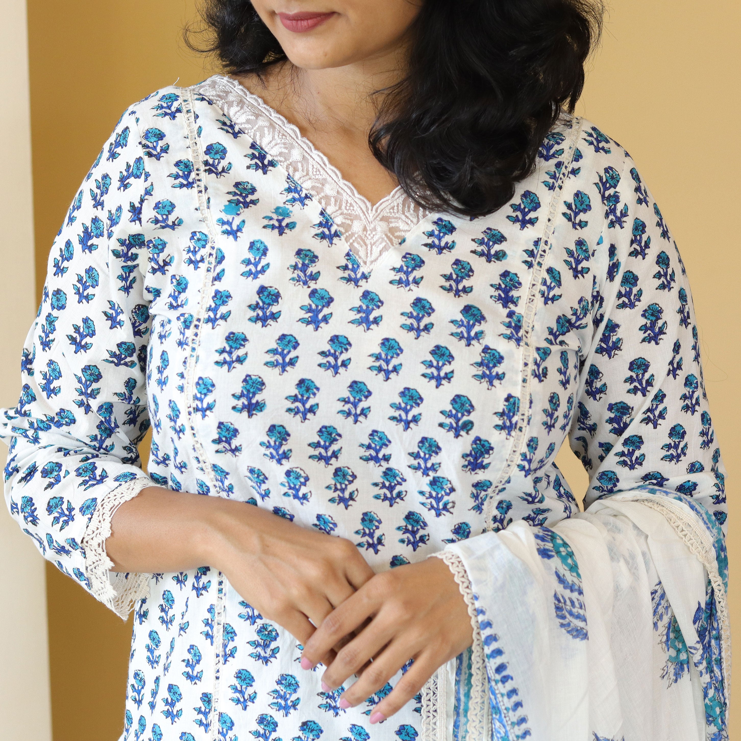 Load image into Gallery viewer, Pure Cotton Printed Kurti Set -4071

