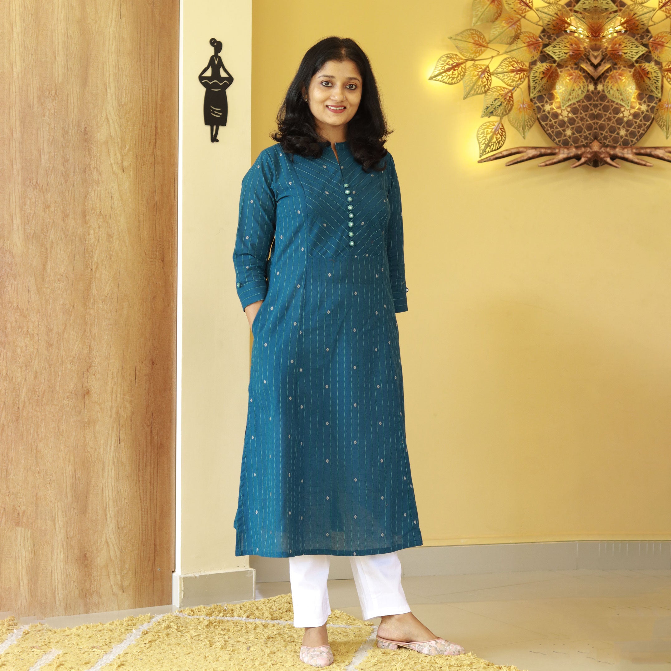 Load image into Gallery viewer, pure cotton kurti -4088
