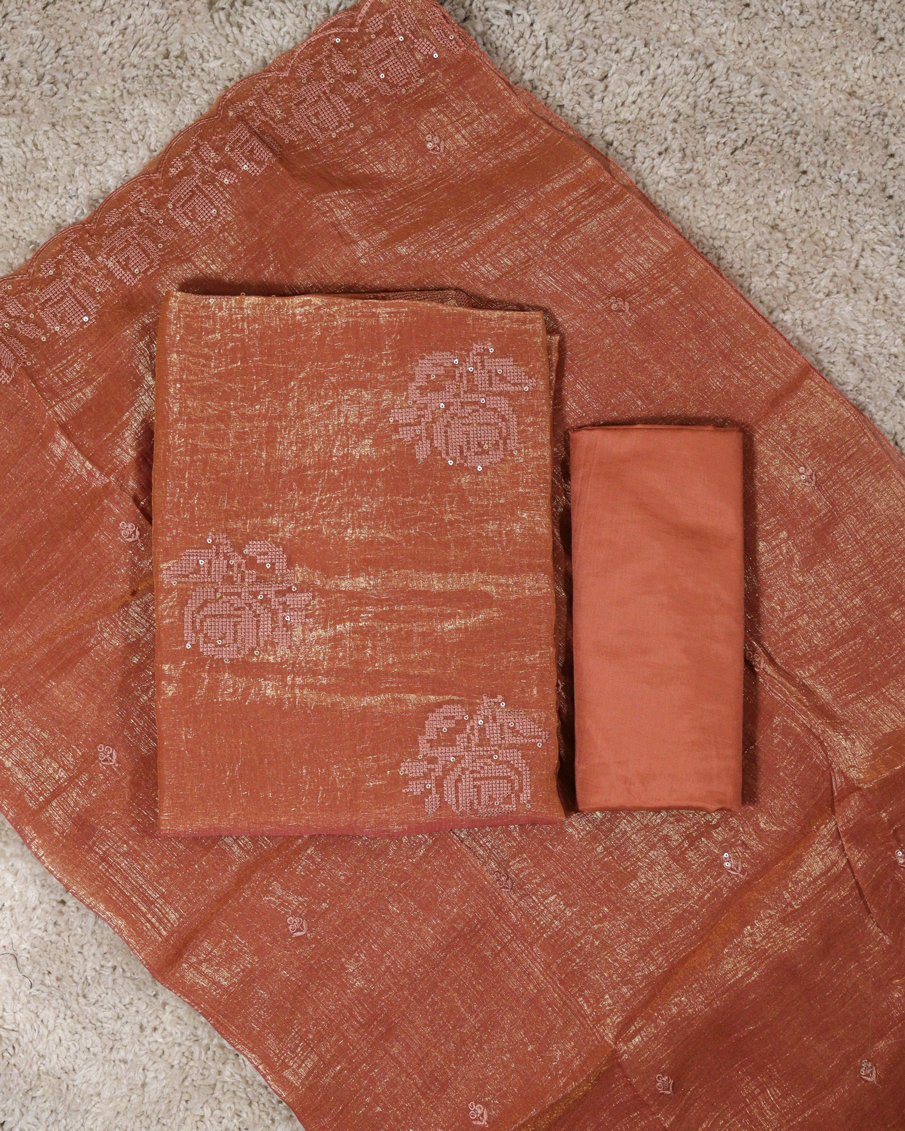 Load image into Gallery viewer, Crushed Organza Unstitched-5017
