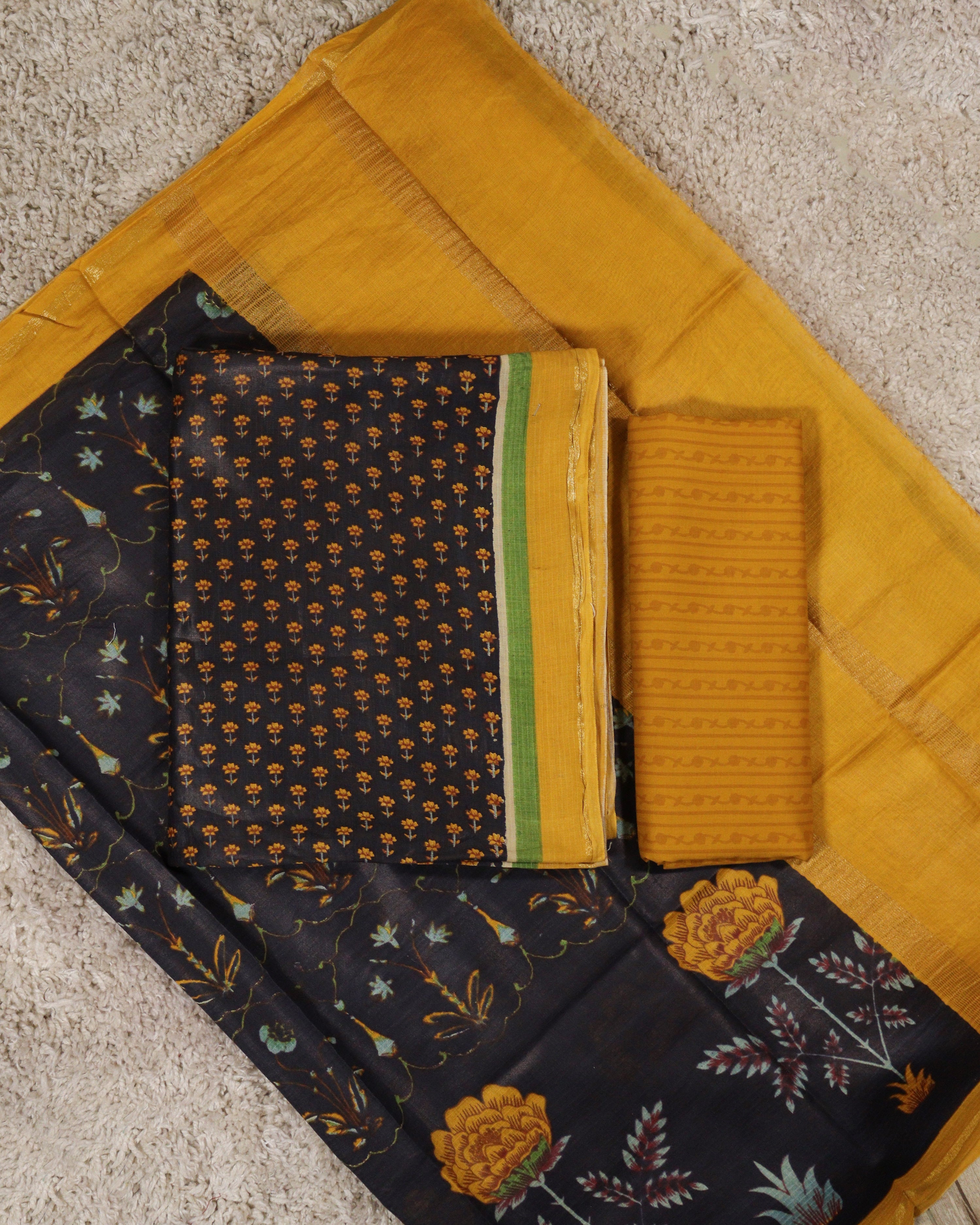 Load image into Gallery viewer, Assam Silk Unstitched Suit-5380
