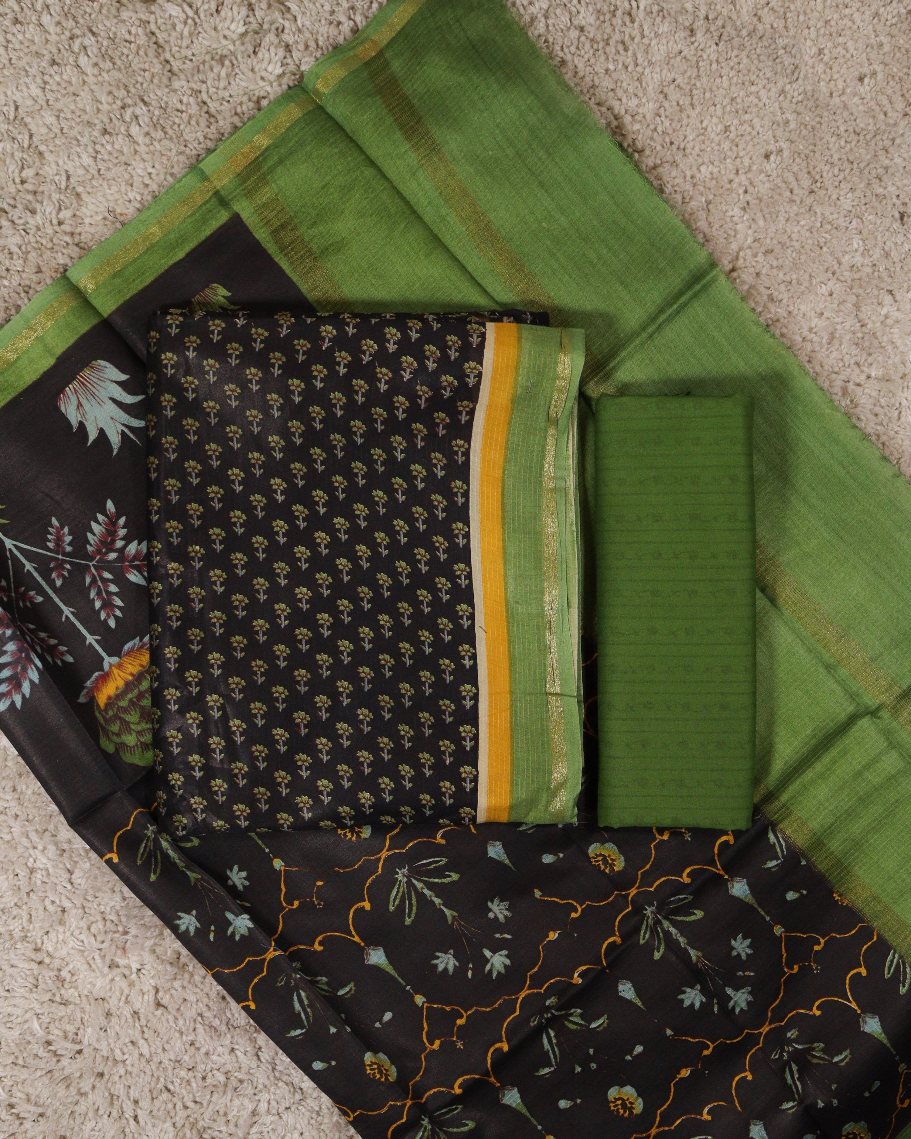 Load image into Gallery viewer, Assam Silk Unstitched Suit-5380
