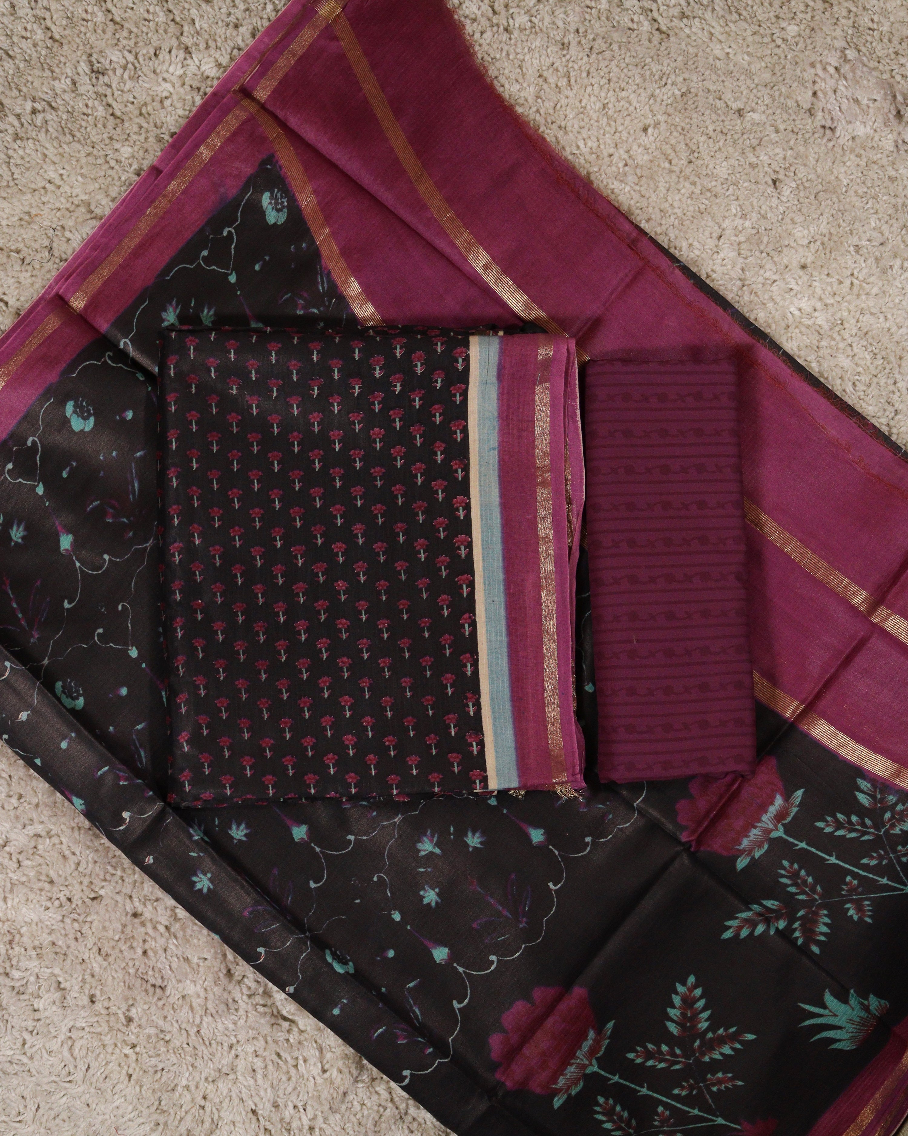 Load image into Gallery viewer, Assam Silk Unstitched Suit-5380
