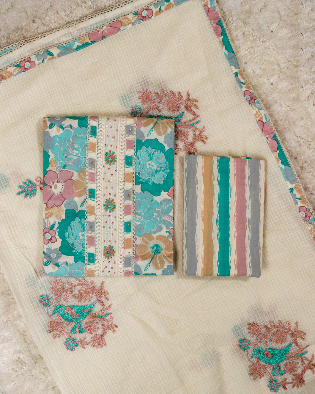 Cotton Unstitched Suit-0850