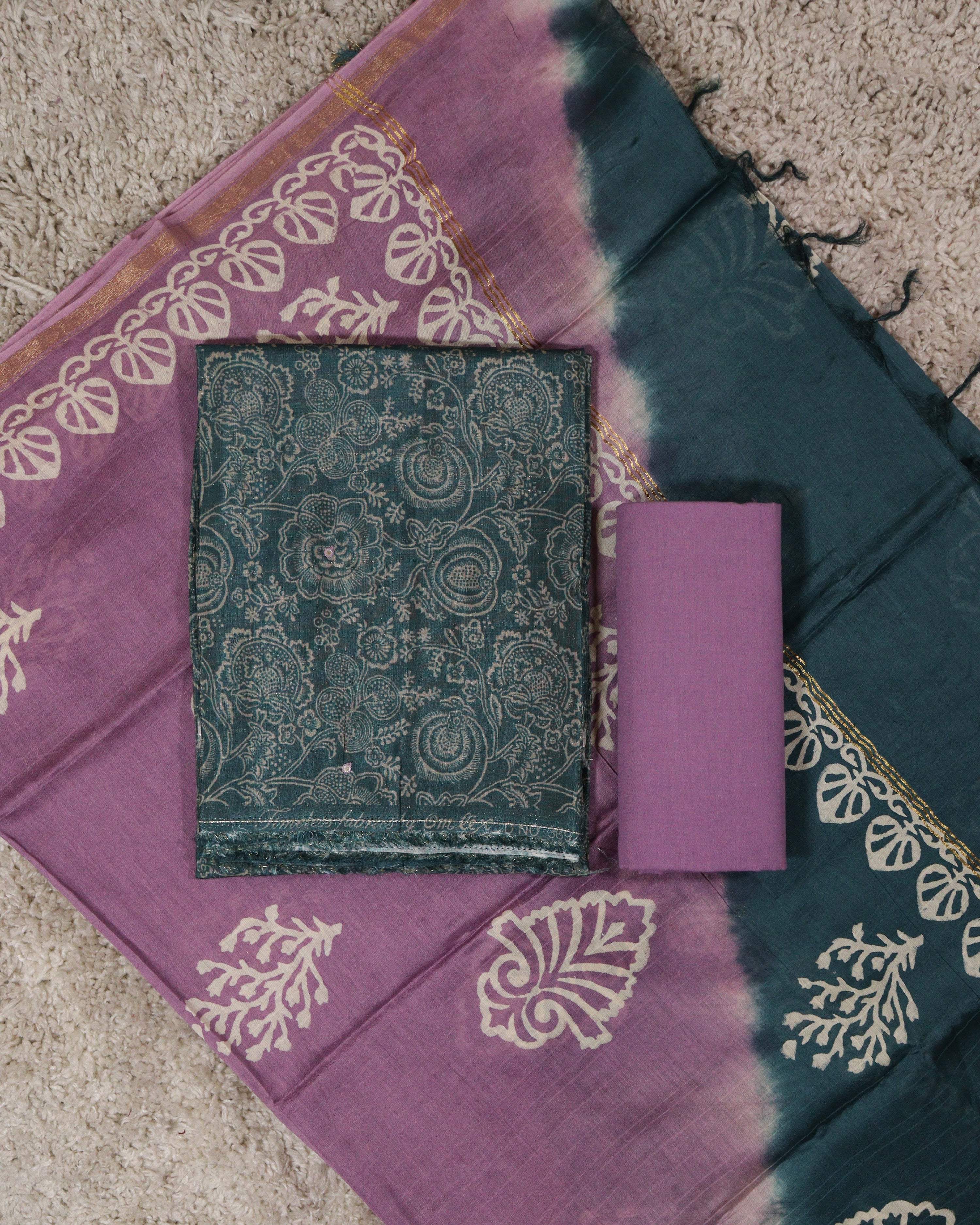 Load image into Gallery viewer, Silk Unstitched Suit-5379
