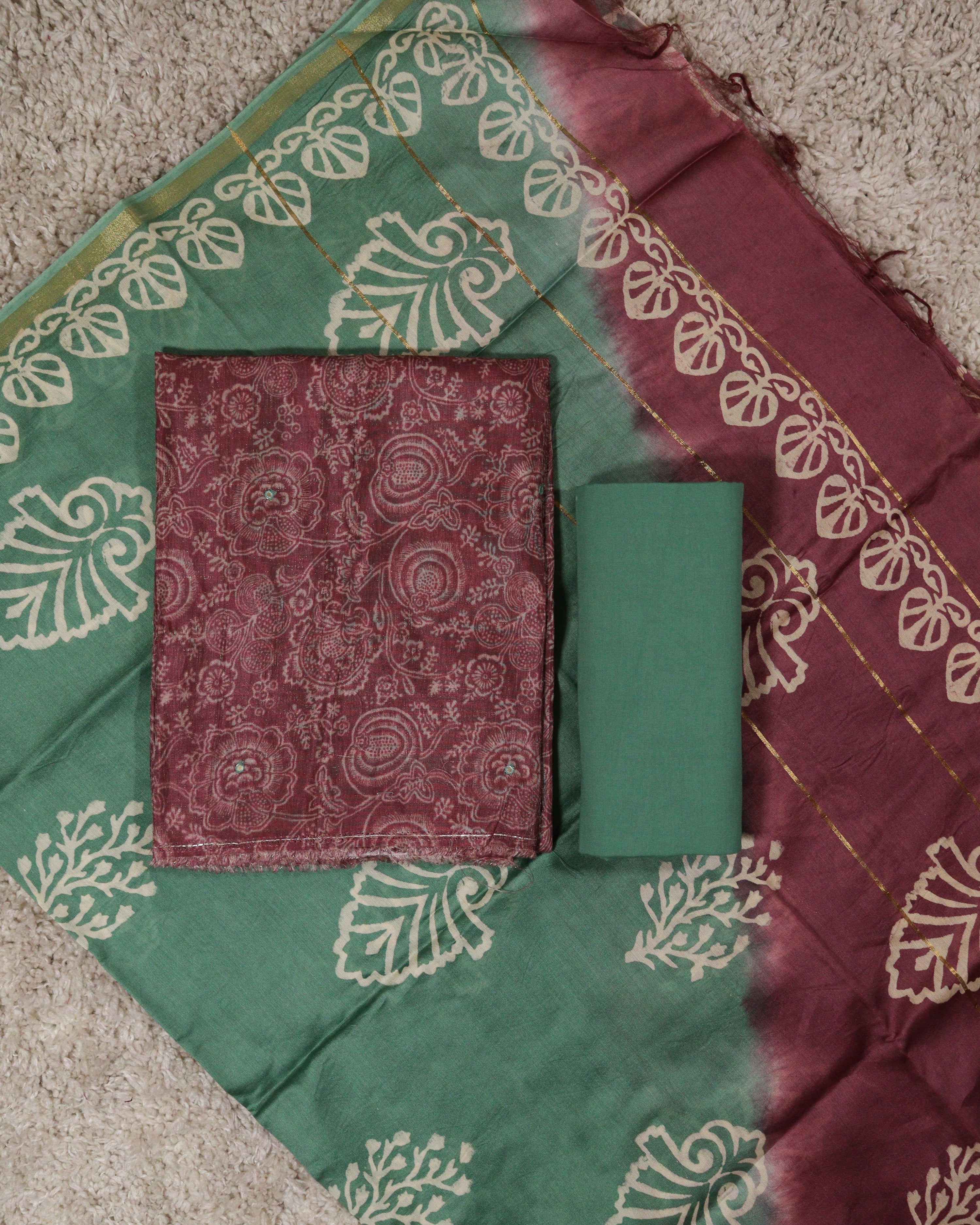 Load image into Gallery viewer, Silk Unstitched Suit-5379
