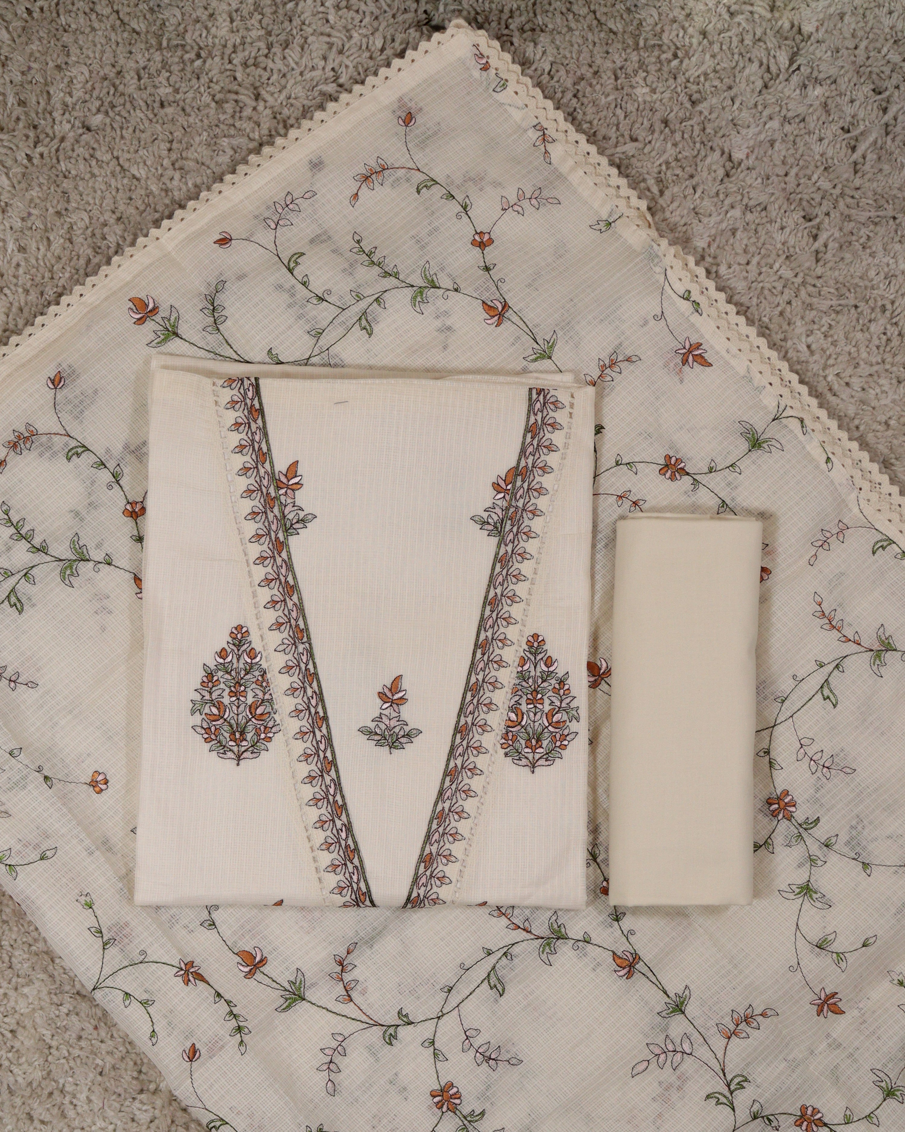 Load image into Gallery viewer, Silky Kota Unstitched Suit-5383
