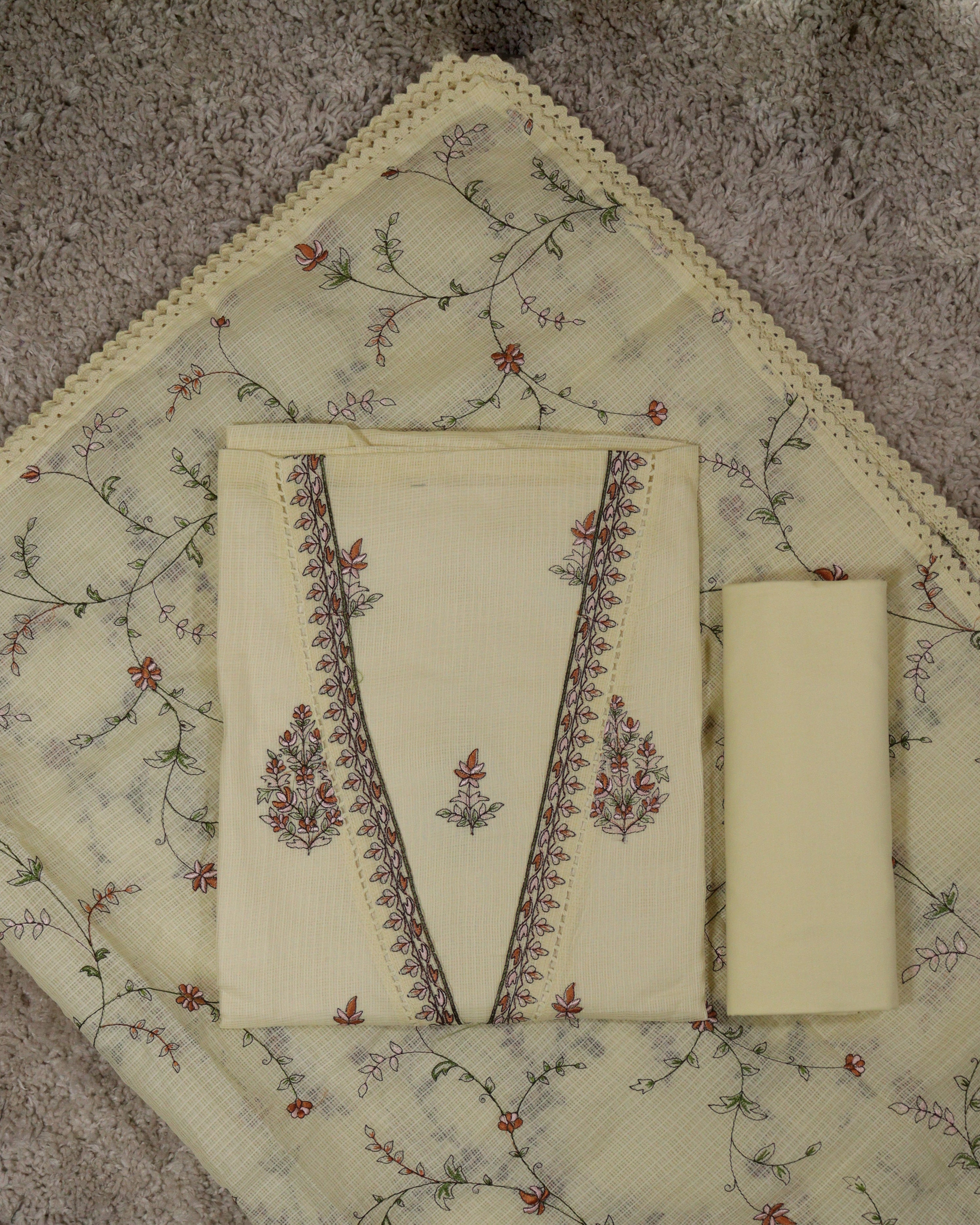 Load image into Gallery viewer, Silky Kota Unstitched Suit-5383
