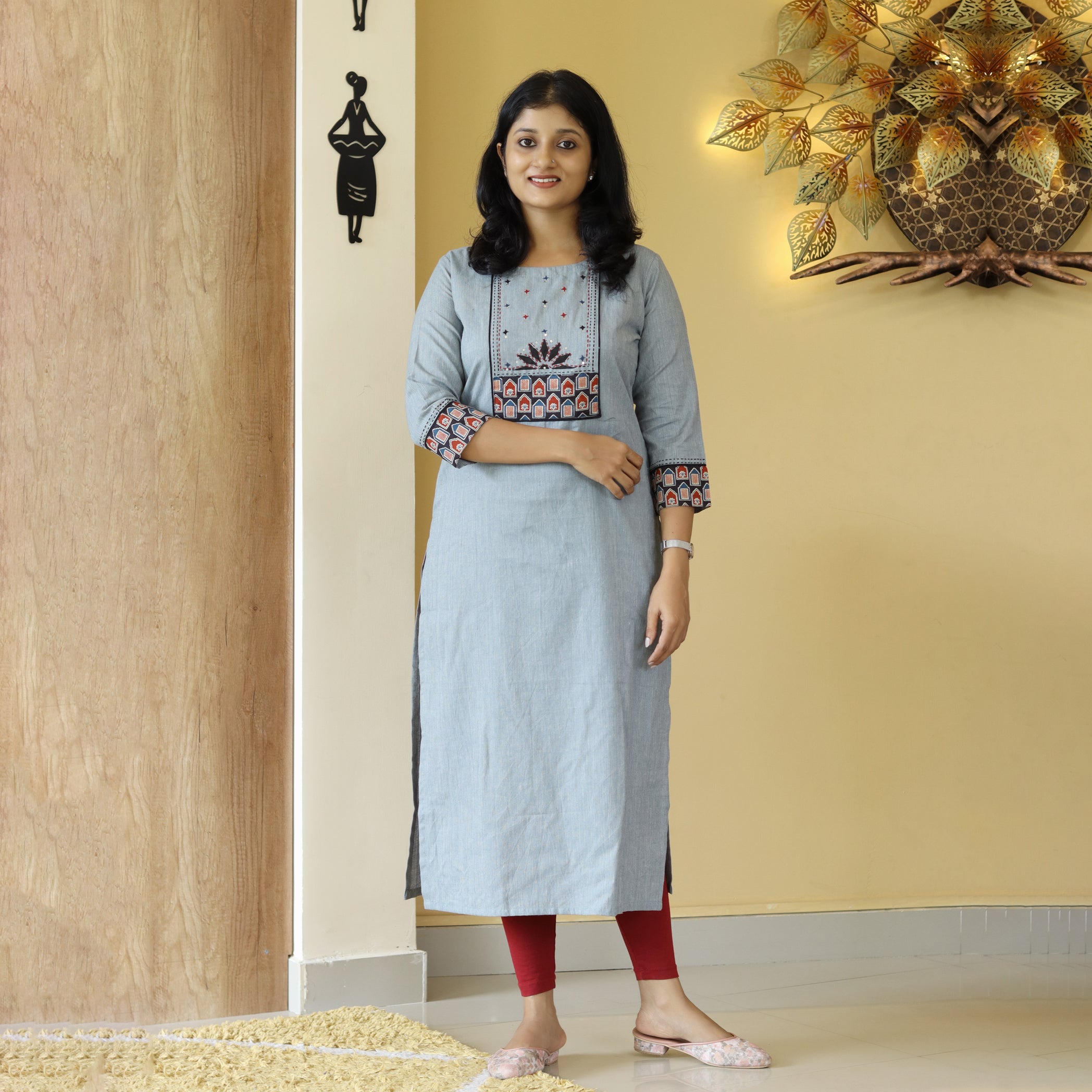 Load image into Gallery viewer, Pure Cotton Kurti -4087
