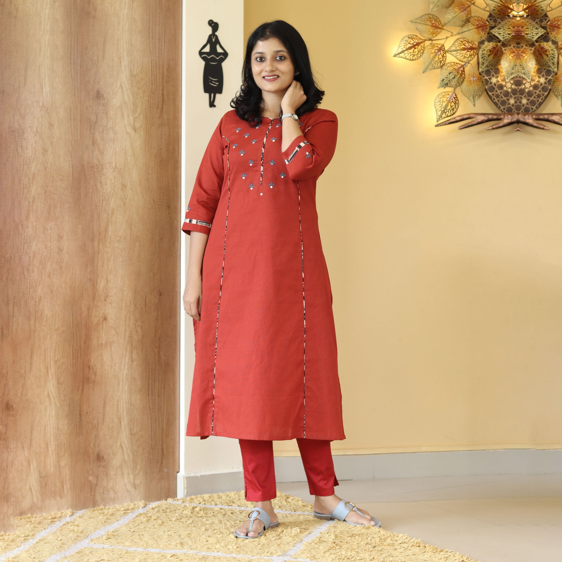 Load image into Gallery viewer, Pure Cotton Kurti-4154
